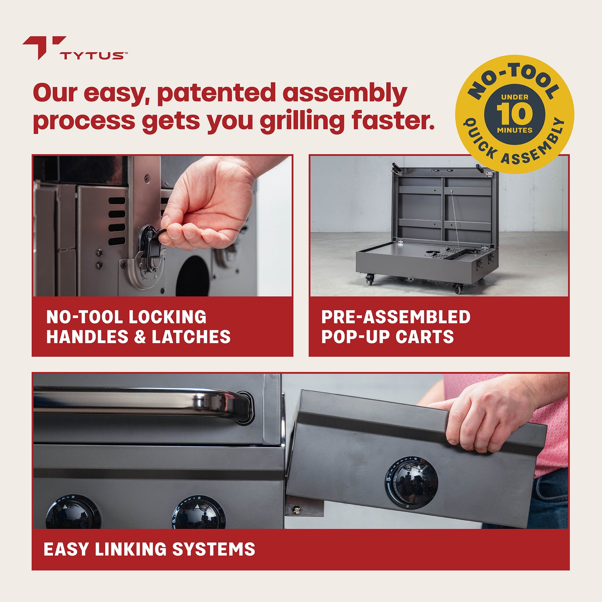 TYTUS Emberwood 2-Burner Outdoor Griddle (Grey, 22 in) 1a005