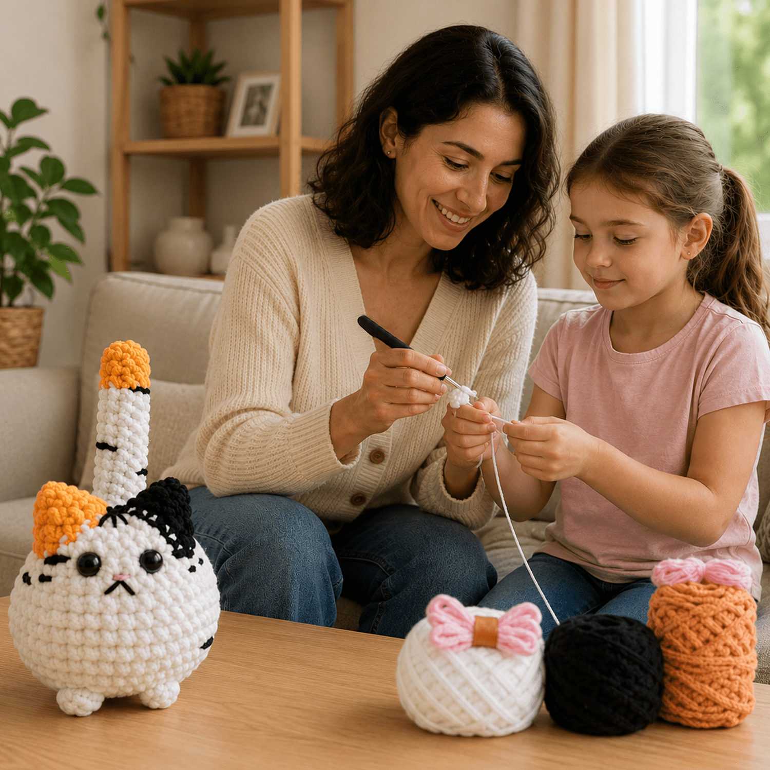 Yarniss Crochet Kit for Beginners (Big Calico Cat, 1 Pack) msvdw