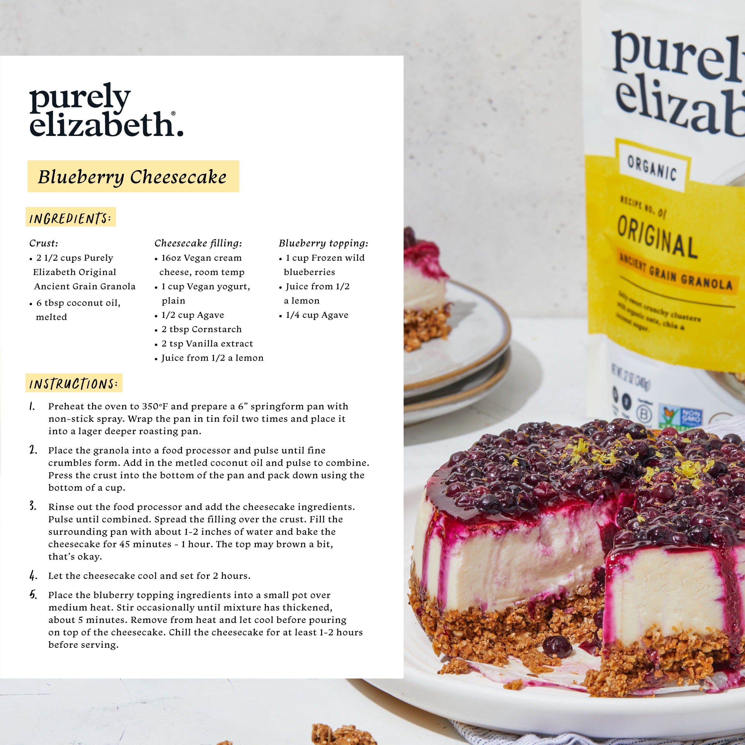 Purely Elizabeth Organic Ancient Grain Granola, Original (10 oz) snlt8