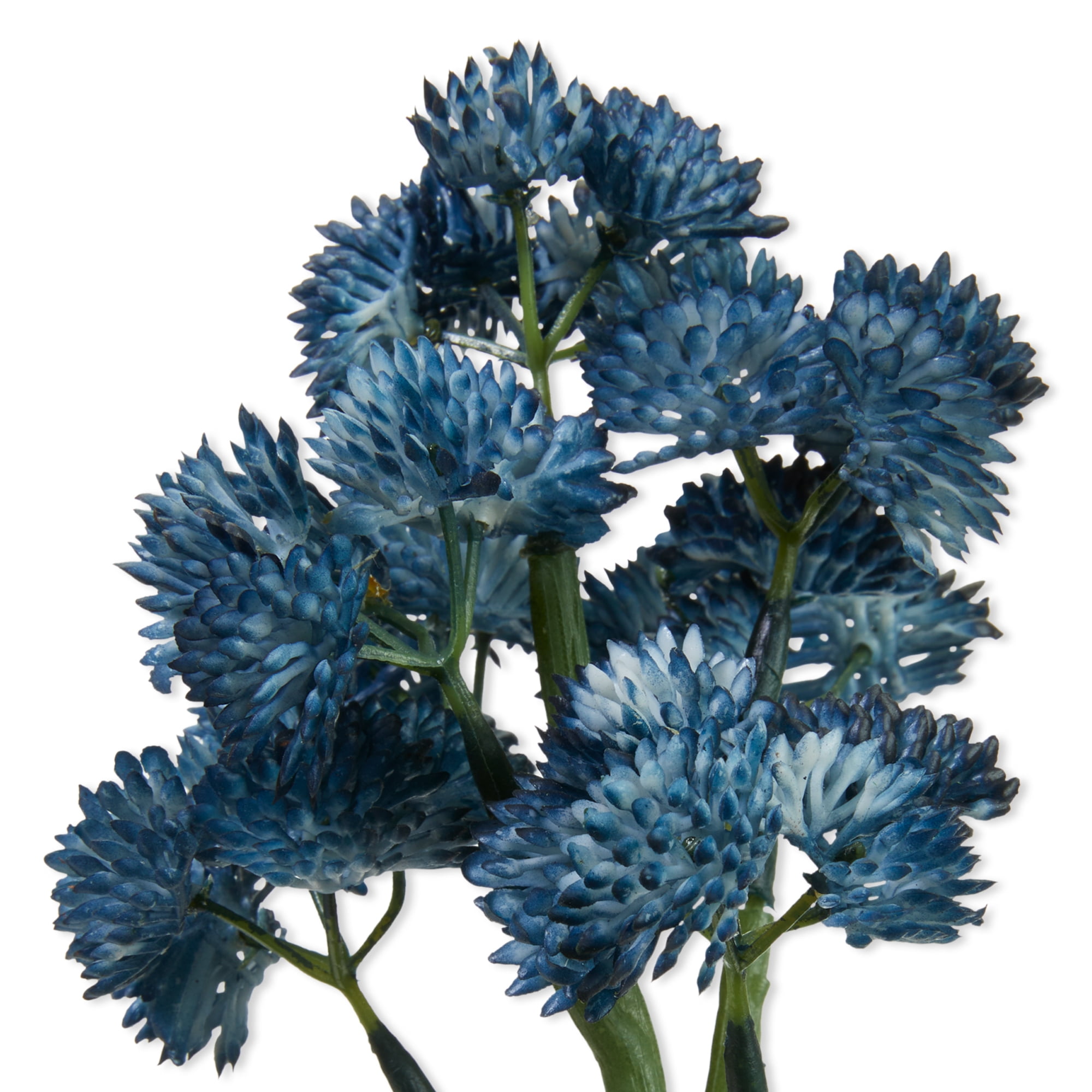 Mainstays Artificial Succulent Blue Sedum Pick (Blue, 3.4 in x 7.4 in) 4pa5v