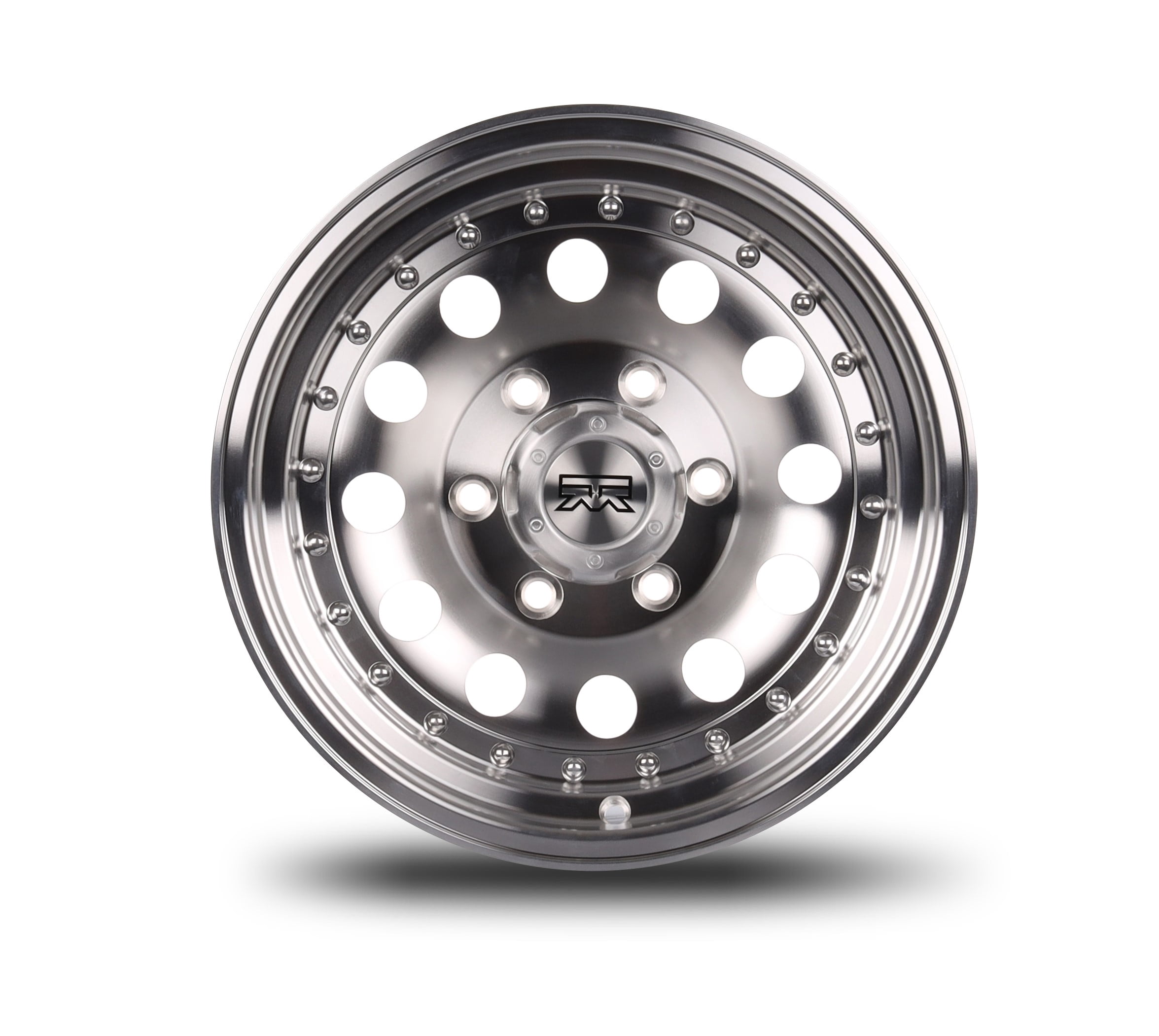 Mudder Trucker MT702 Marauder Wheel Rim (Machined, 16x7 in, 8x170 Bolt Pattern, -8 Offset) remcd