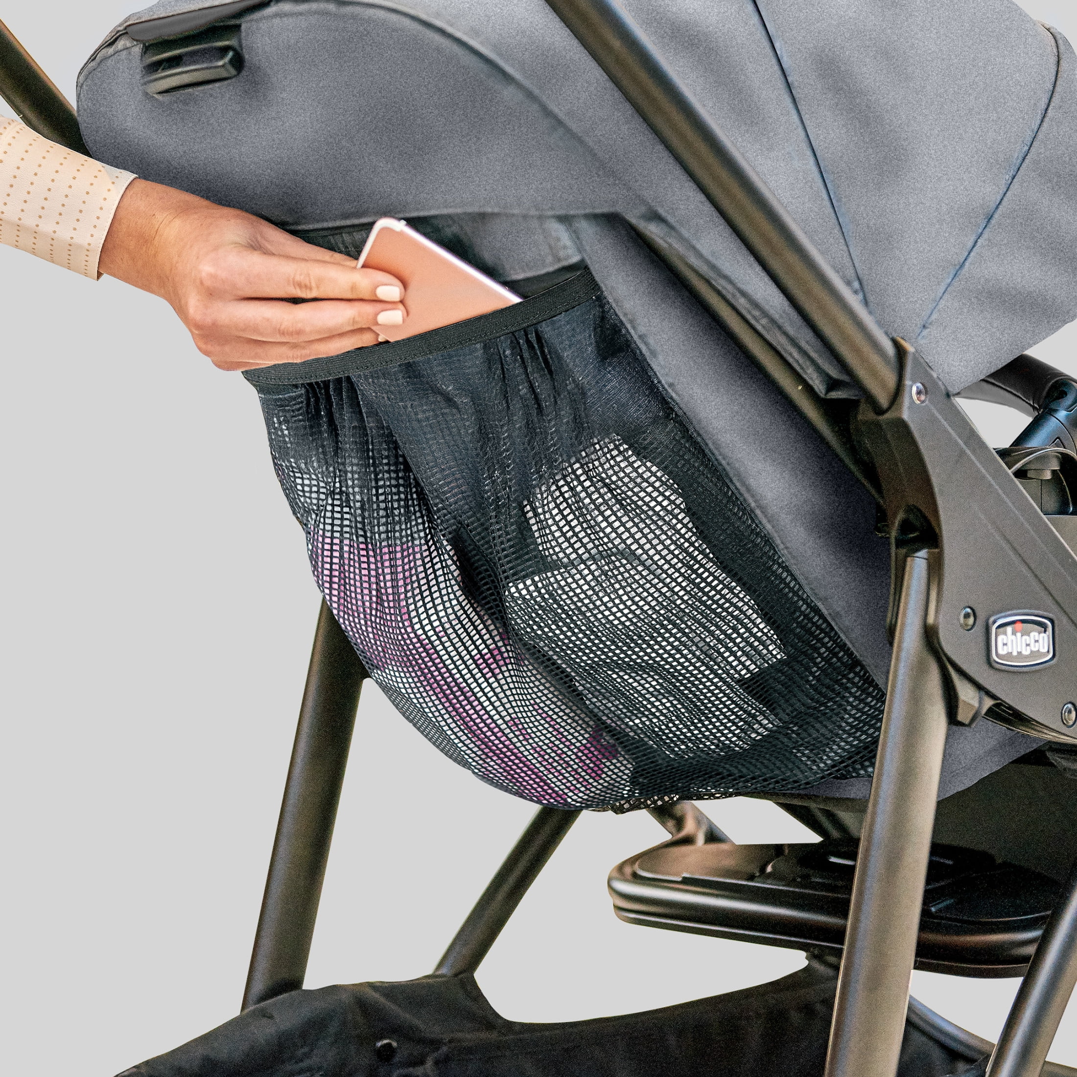 Chicco Corso LE ClearTex Modular Travel System with KeyFit Max Infant Car Seat (Canyon Grey, 1 Pack) vp6mx