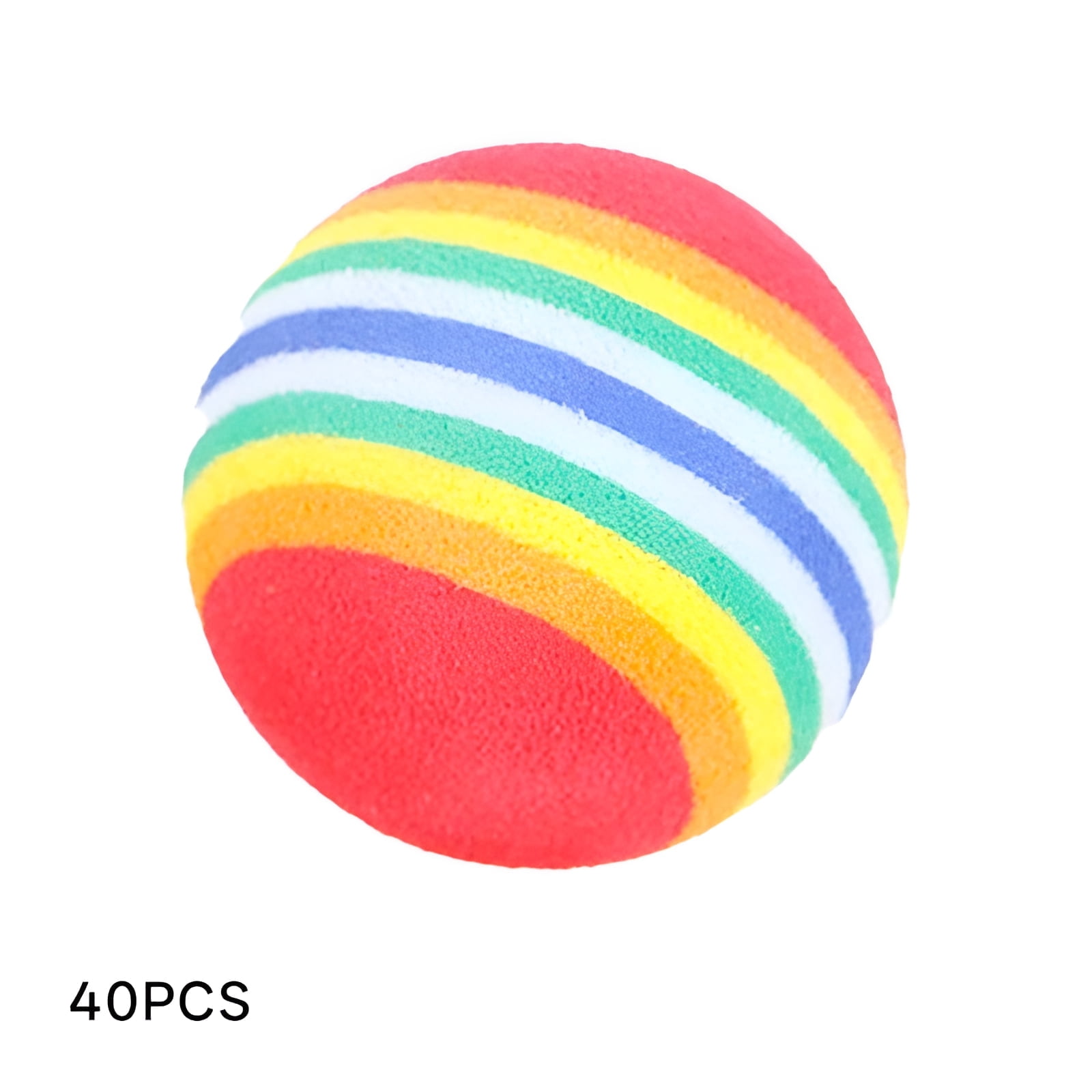BESTSKY Interactive Cat Ball Toy Set for Indoor Play (Multi-color, 40 Pack) 5vpsl