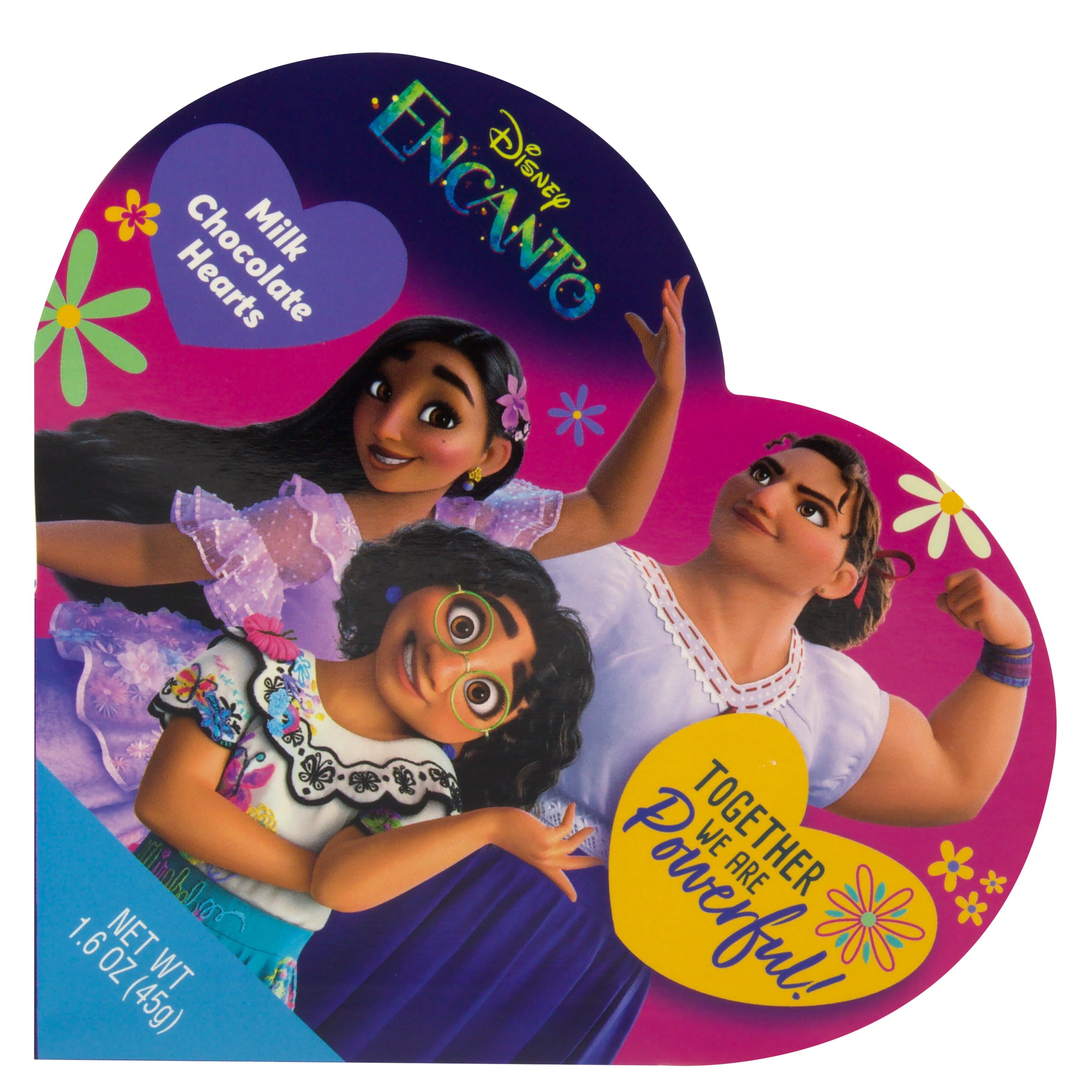 Frankford Disney Encanto Milk Chocolate Hearts Valentine's Day Gift Set (Multi-Color, 3.2 oz) 5srif