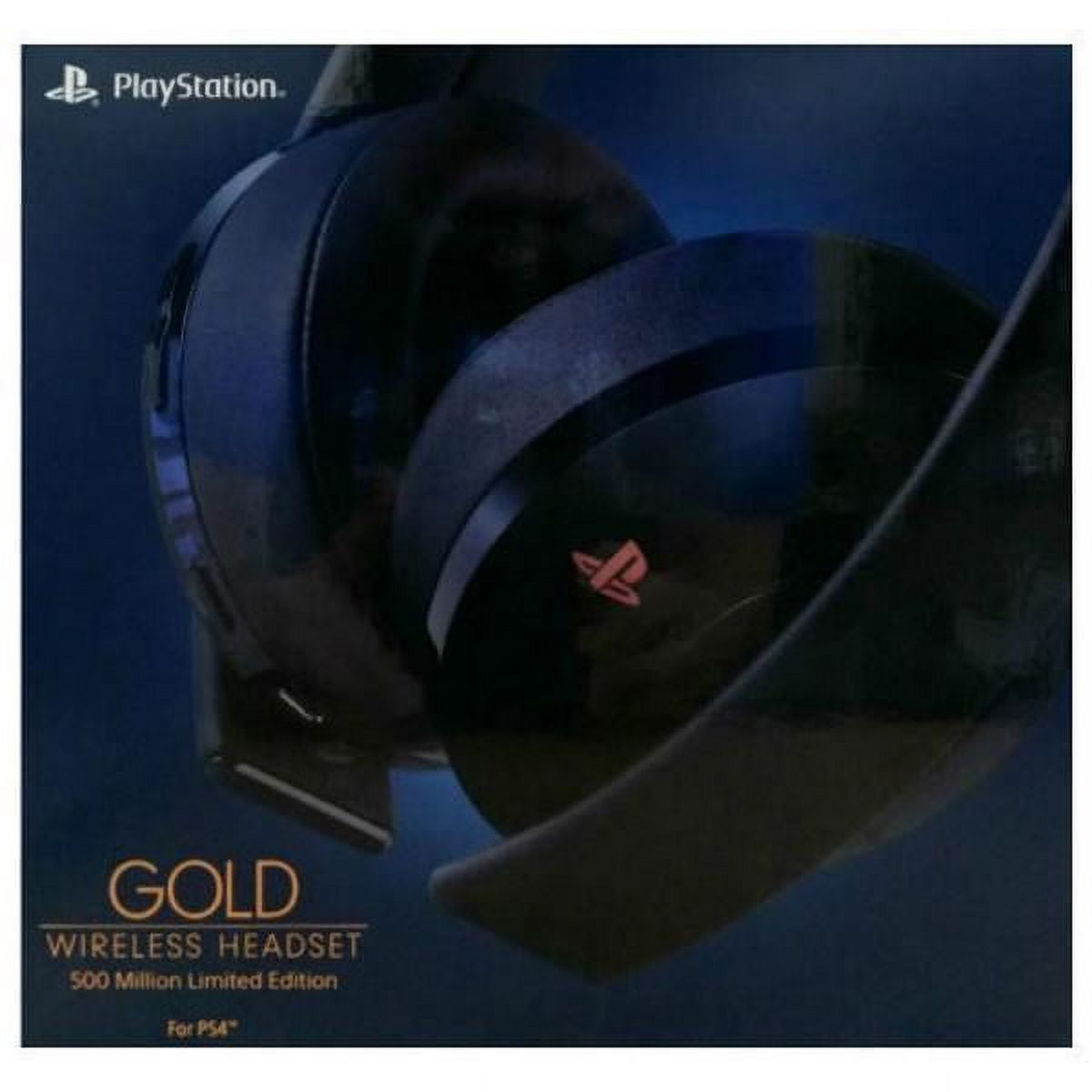 Sony PlayStation Gold Wireless Headset 500 Million Limited Edition (Gold, One Size) q2qmd