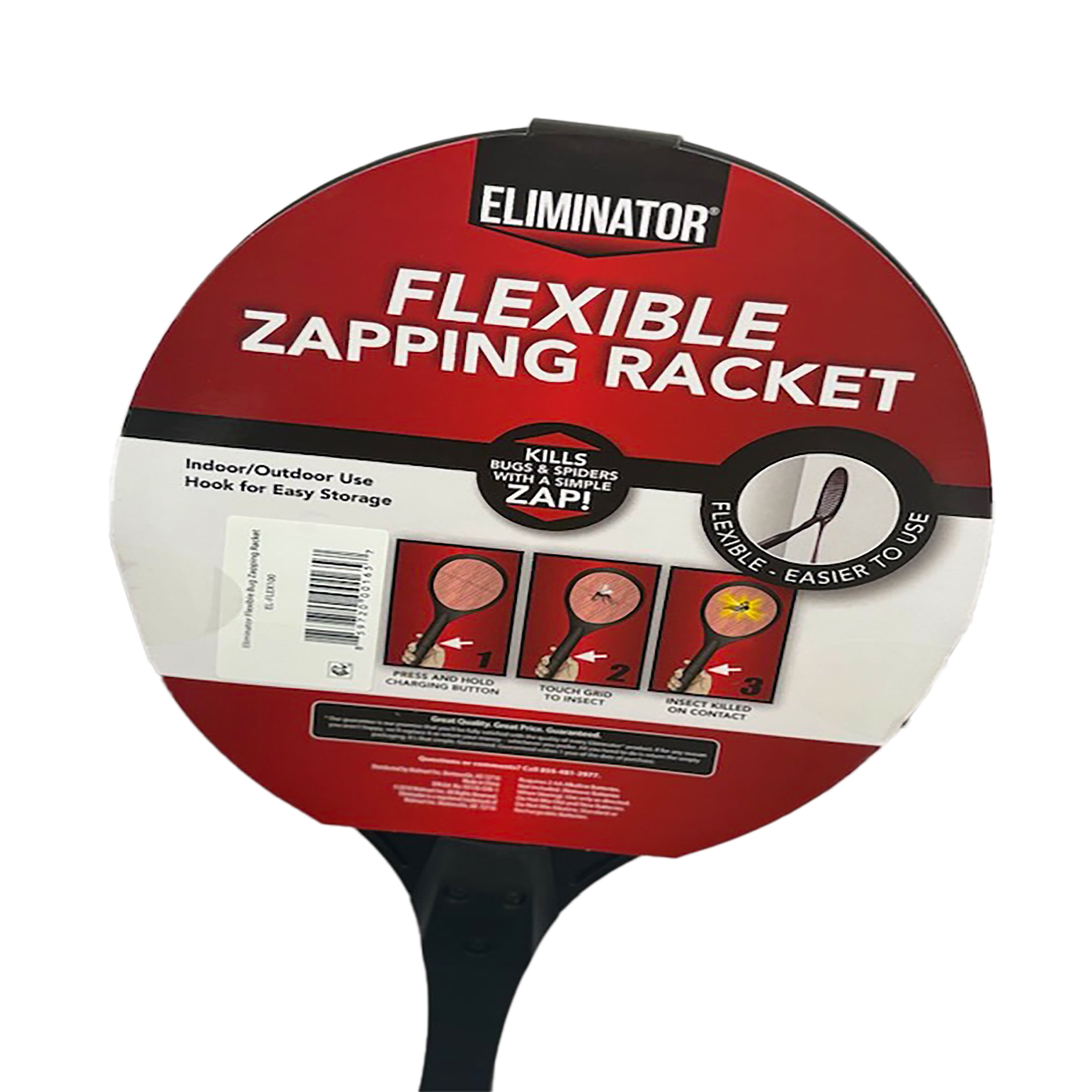 Eliminator Flexible Bug Zapping Racket (Black, 1 Pack) 8mx6y
