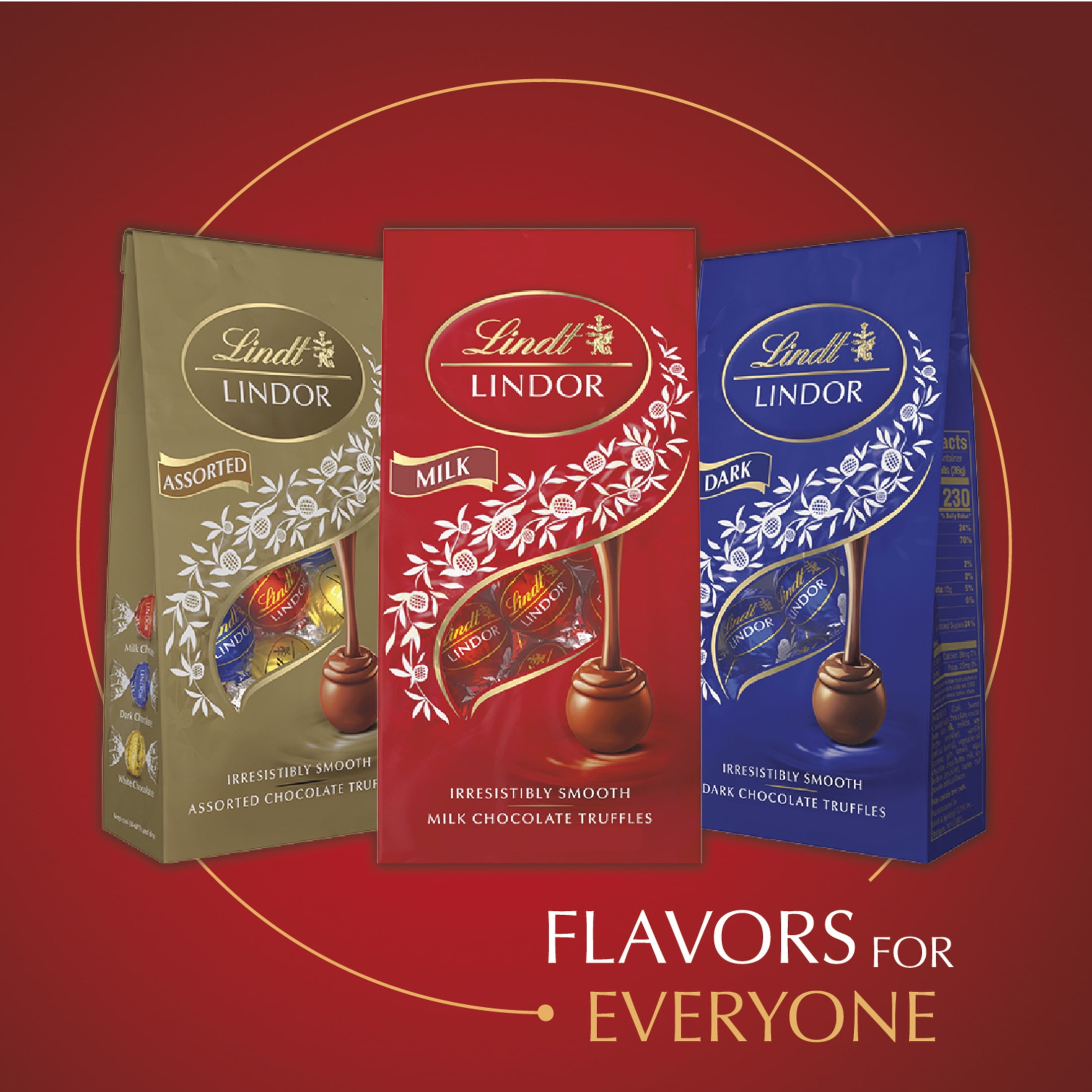 Lindt LINDOR Milk Chocolate Candy, Smooth Melting Milk Chocolate Truffles (5.1 oz) pmwf7