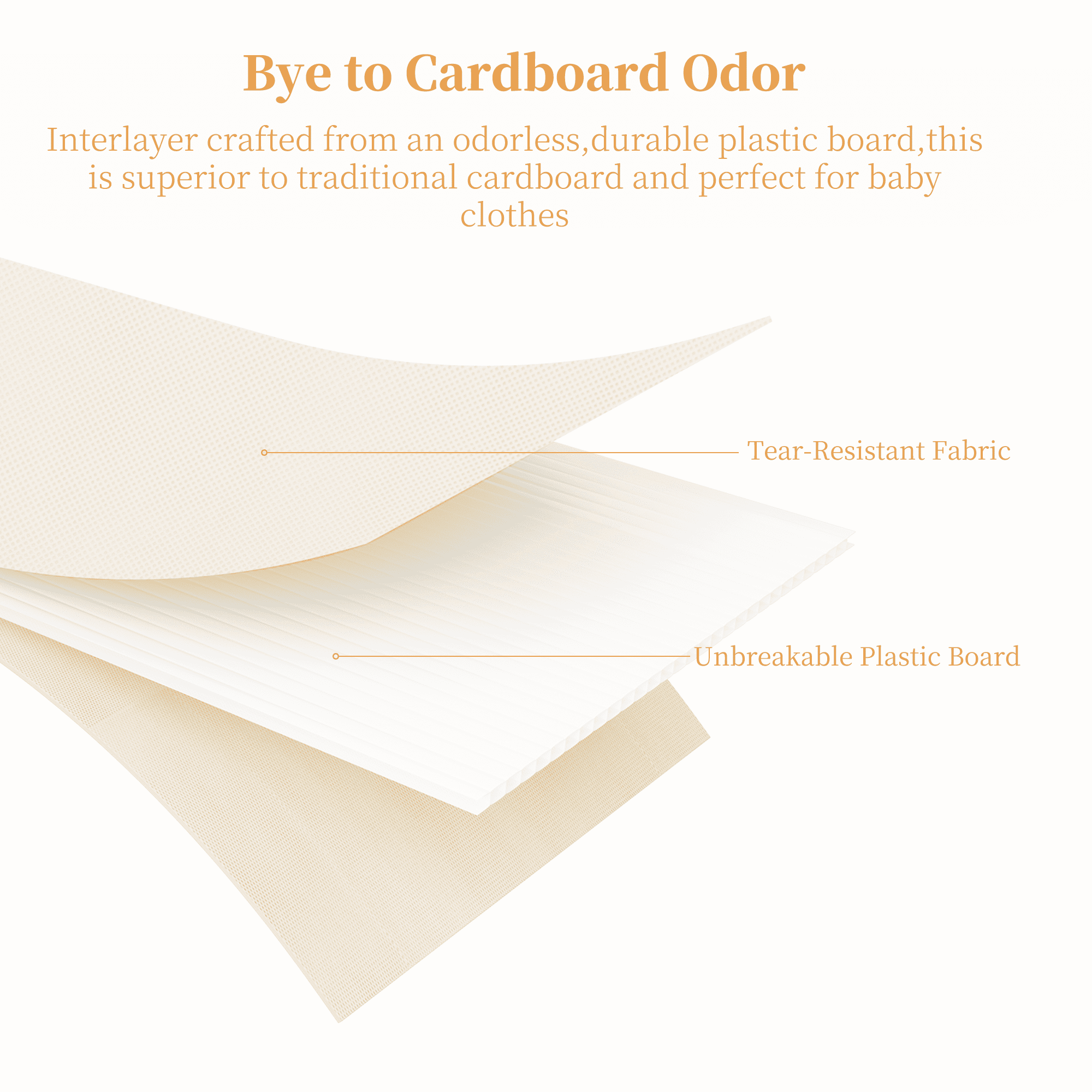 Criusia Foldable Fabric Drawer Organizers for Clothing and Closet Storage (Beige, 9-Pack Set) fta6j