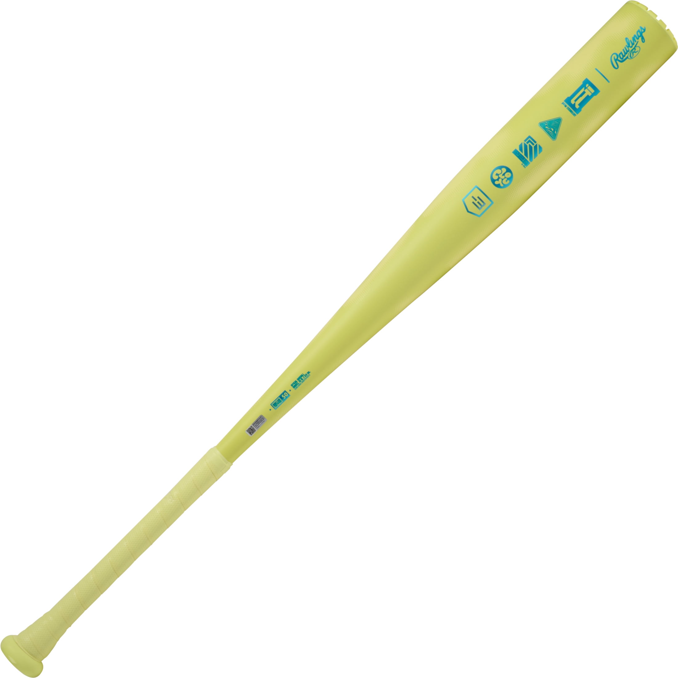 Rawlings Clout Ai BBCOR Baseball Bat (Yellow, 33 in) zfin7