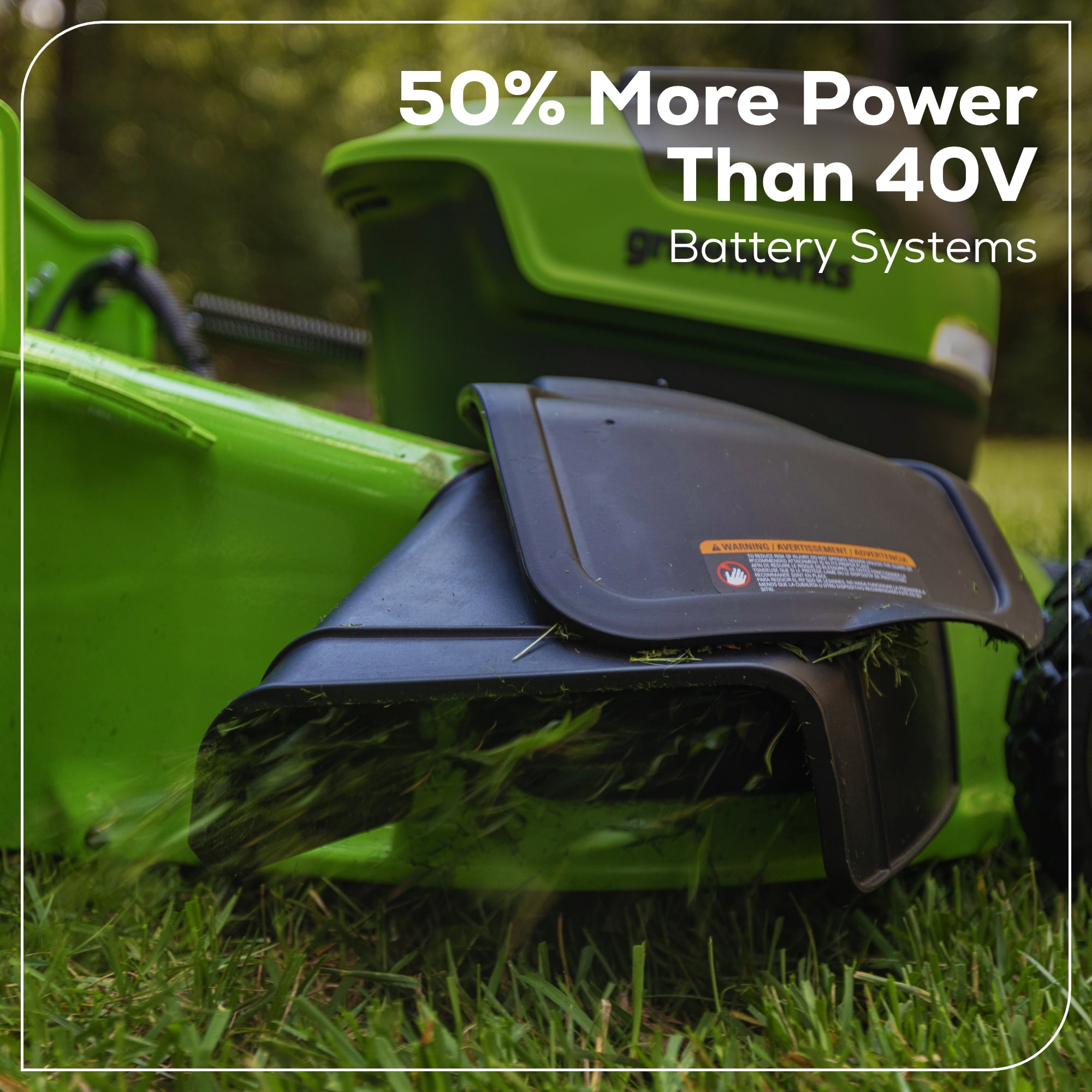 Greenworks 60V 21 in. Cordless Push Lawn Mower with 5.0 Ah Battery and Charger (Black, 21 in.) 2m0d8