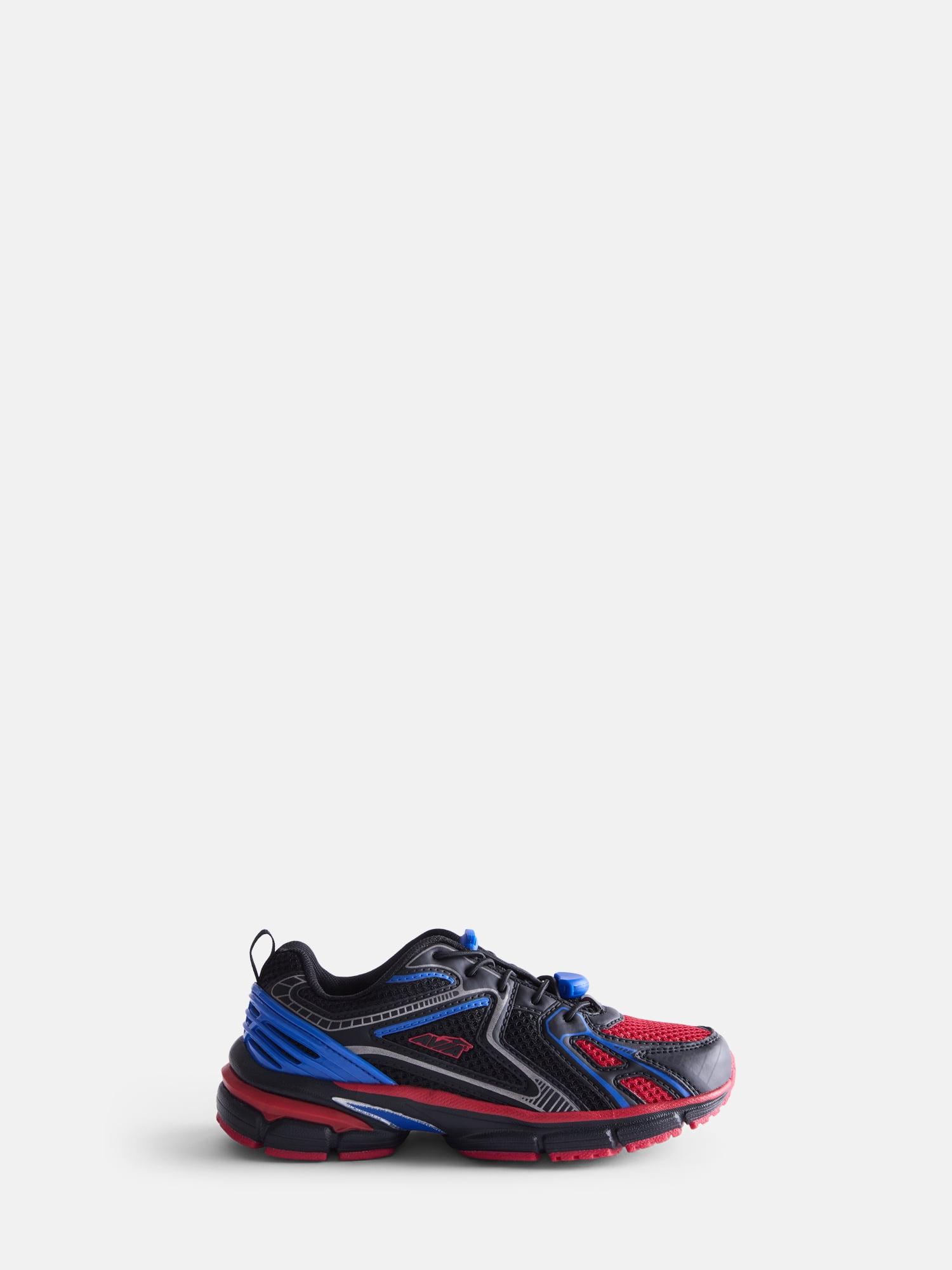 Avia Boys Bungee Athletic Sneakers Lightweight Slip-on Comfort Shoes (Black, 13 Little Kid) u5qld