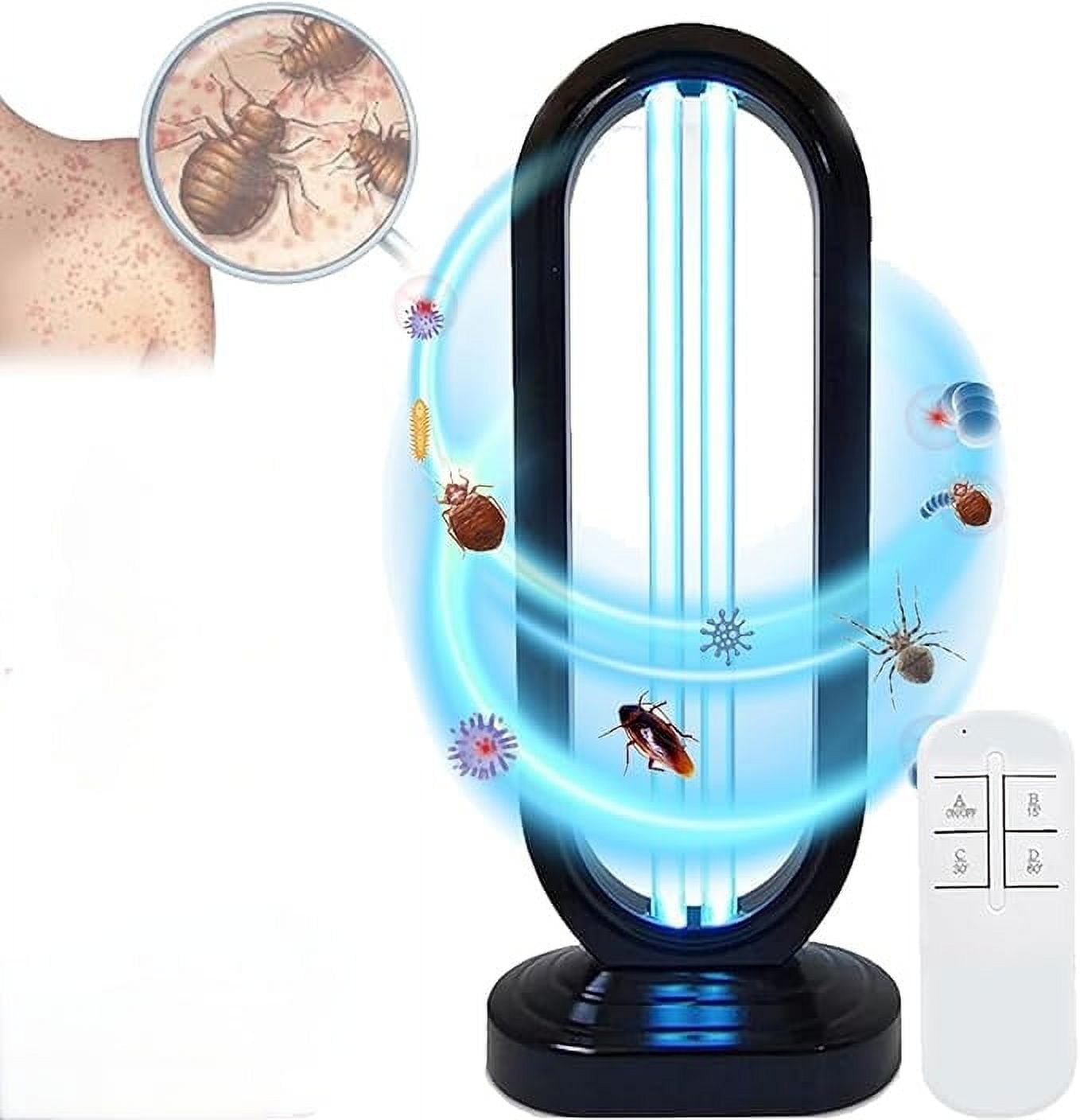 HINHO UV Multi-Function Sanitizing Light and Air Purifier (Black, 430 sq ft) qgek6