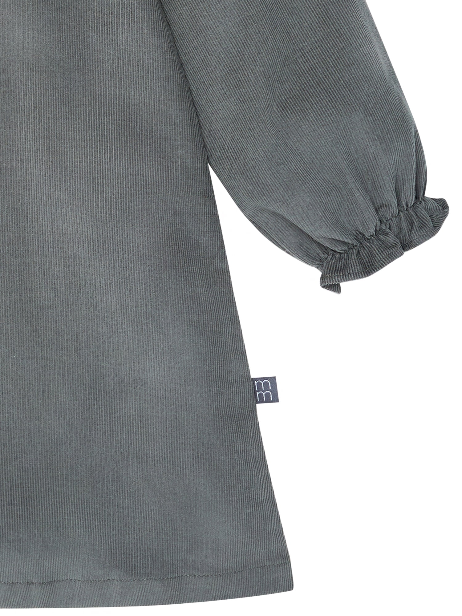 Modern Moments by Gerber Toddler Girl Ruffled Yoke Dress (Grey, 12M-5T) hky2t