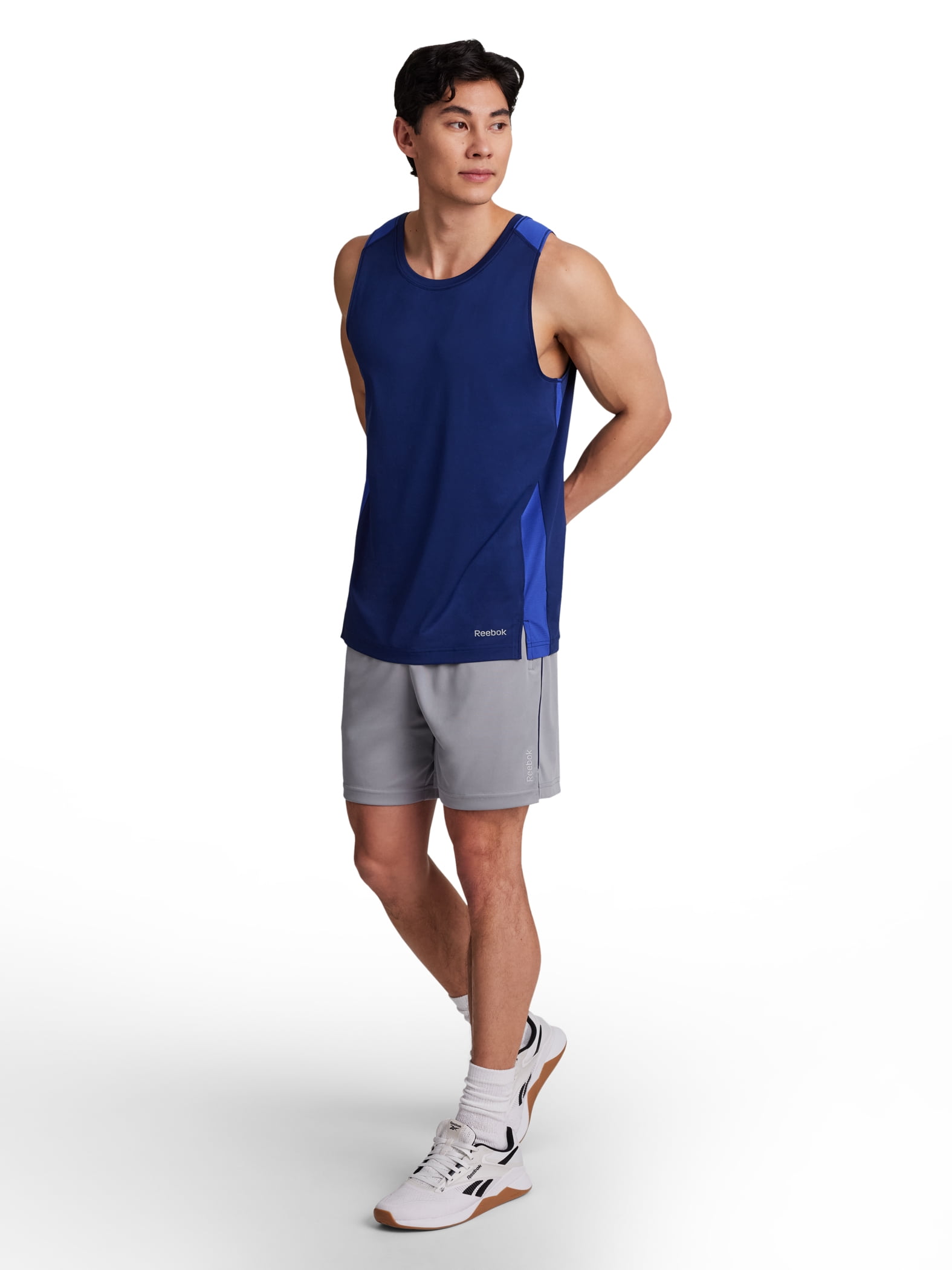 Reebok Men's Muscle Tank Top Performance Graphic Sleeveless Shirt (Blue, XS-5XL) dkhrh