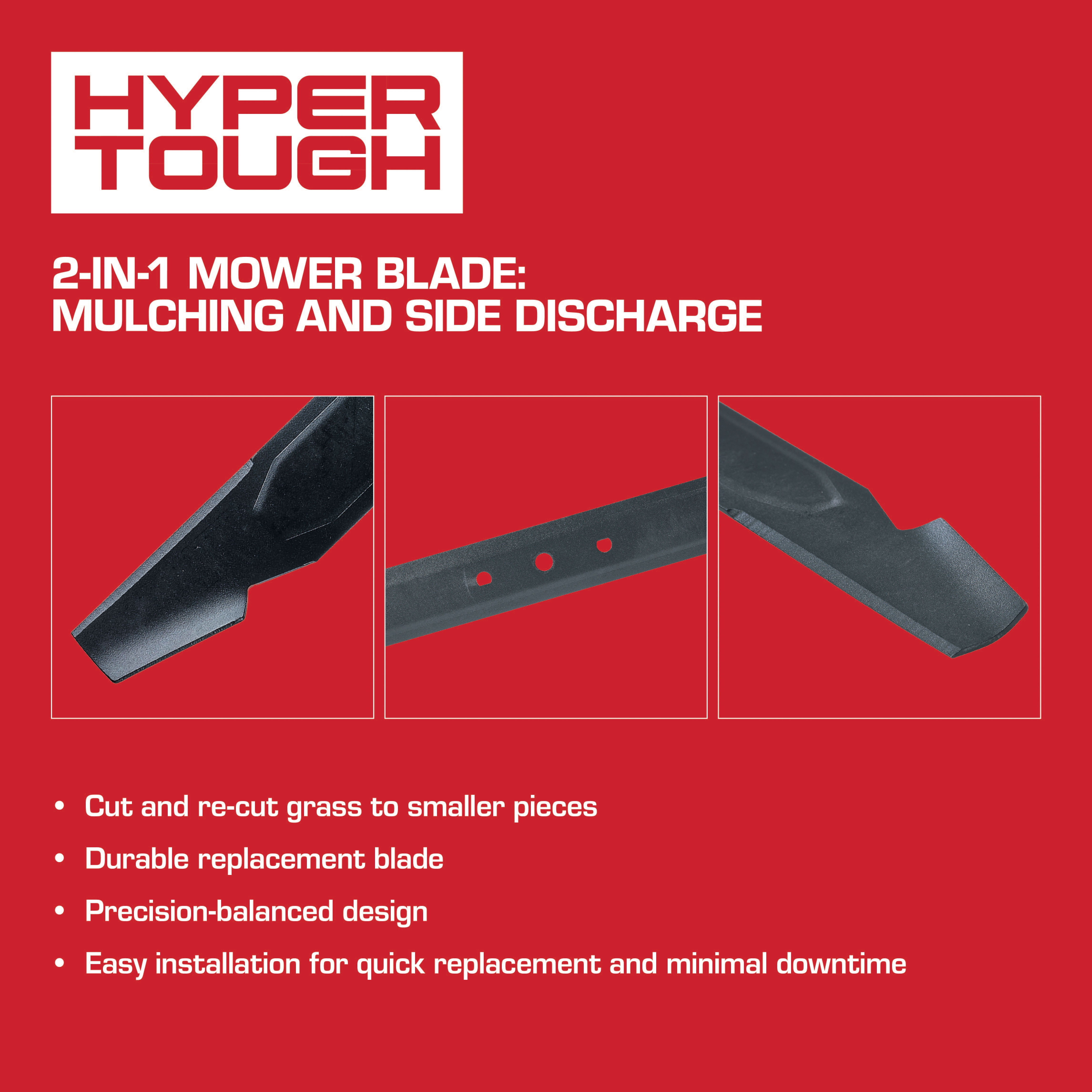 Hyper Tough 18 in Mower Blade for 20V Cordless Push Mower (Replacement Part, 18 in) 158rc