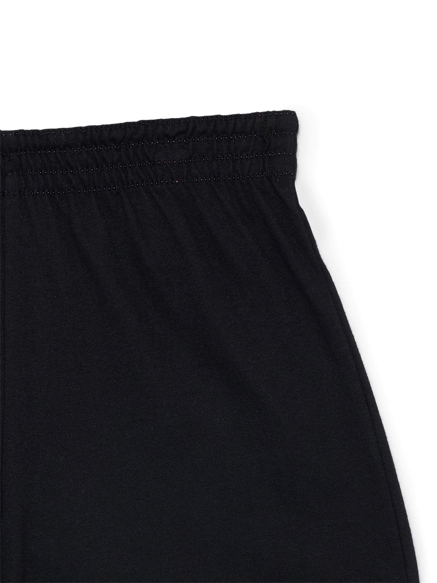 Wonder Nation Girls Kid Tough Knit Shorts (Black, Size 4-18) fz50b