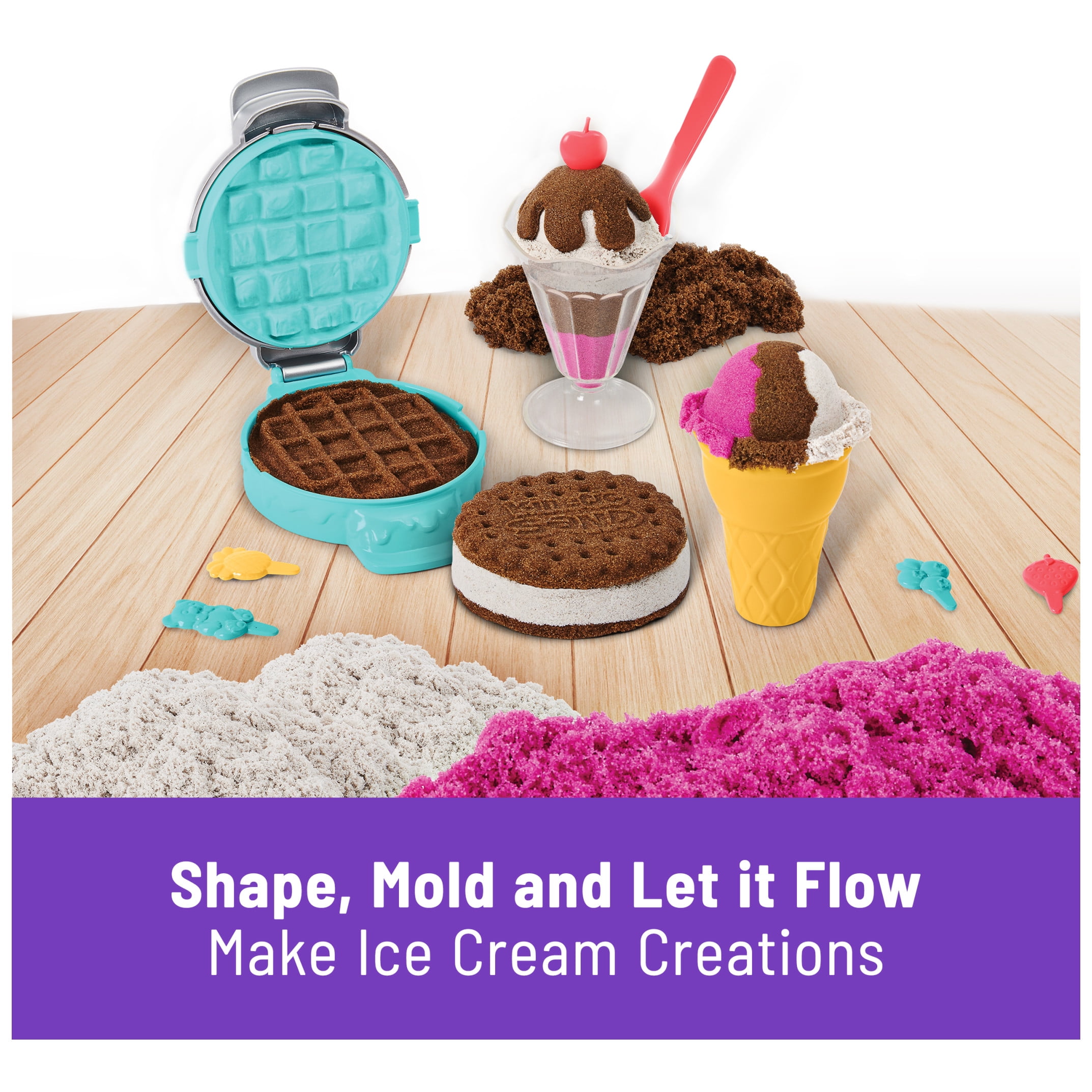 Kinetic Sand Scents Ice Cream Treats Playset (Multi-Color, 1 lb) onb57