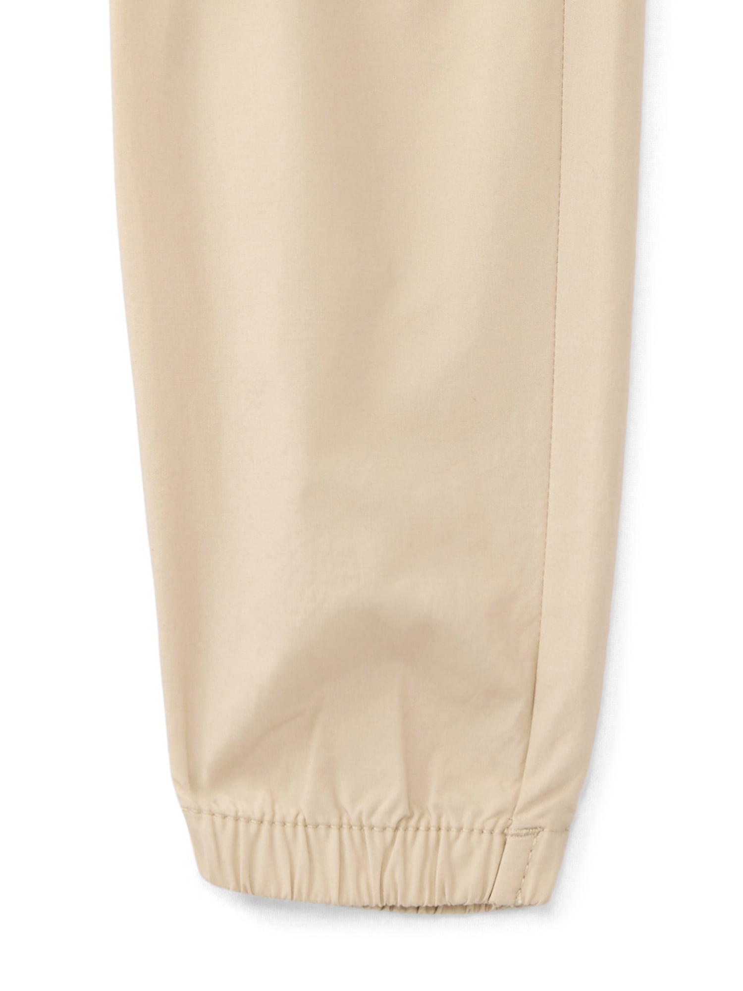 Wonder Nation Baby Girls Woven Cotton Jogger Pants (Solid Color, Newborn-24M) 4f7fw