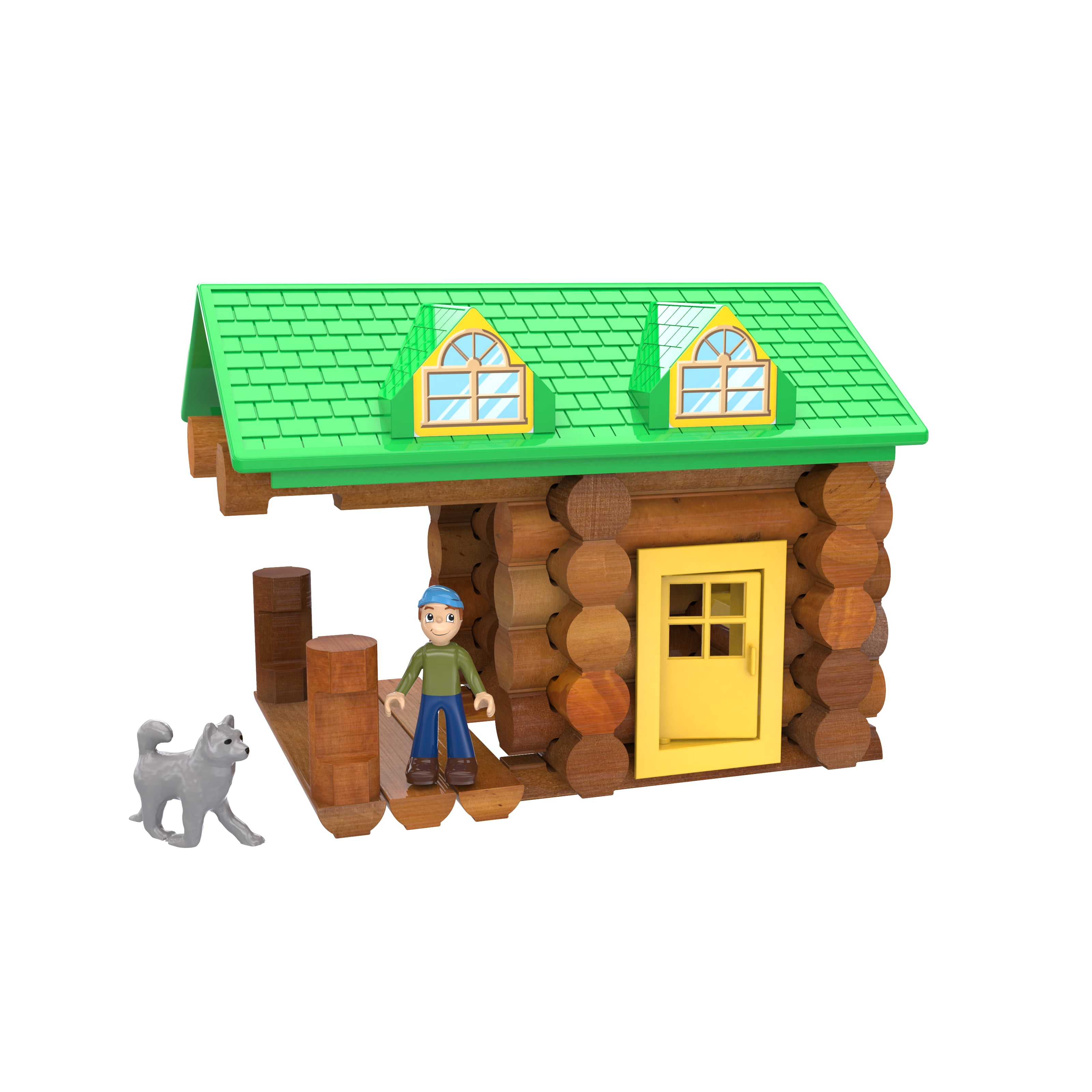 Lincoln Logs On the Trail Building Set, Real Wood Construction Toy (59 Pieces) 9seb4