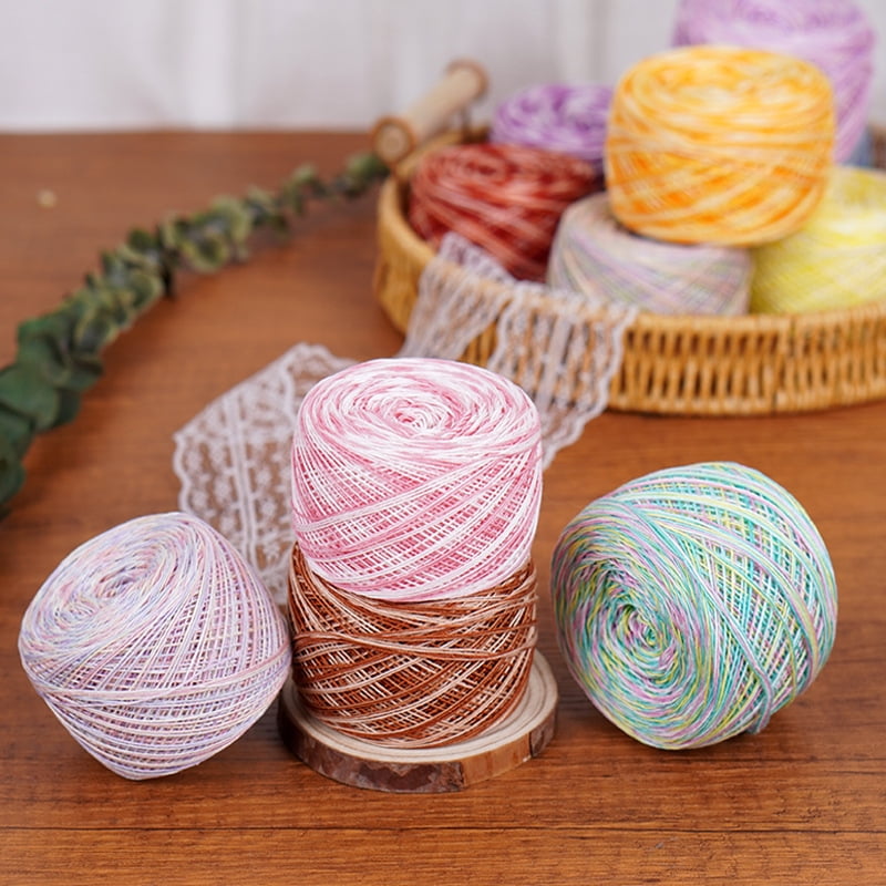 XmhyTop-A Premium Cotton Crochet Thread for Detailed Handwork and Lace Crafting (Multicolor, 1.8 oz) yx4pj