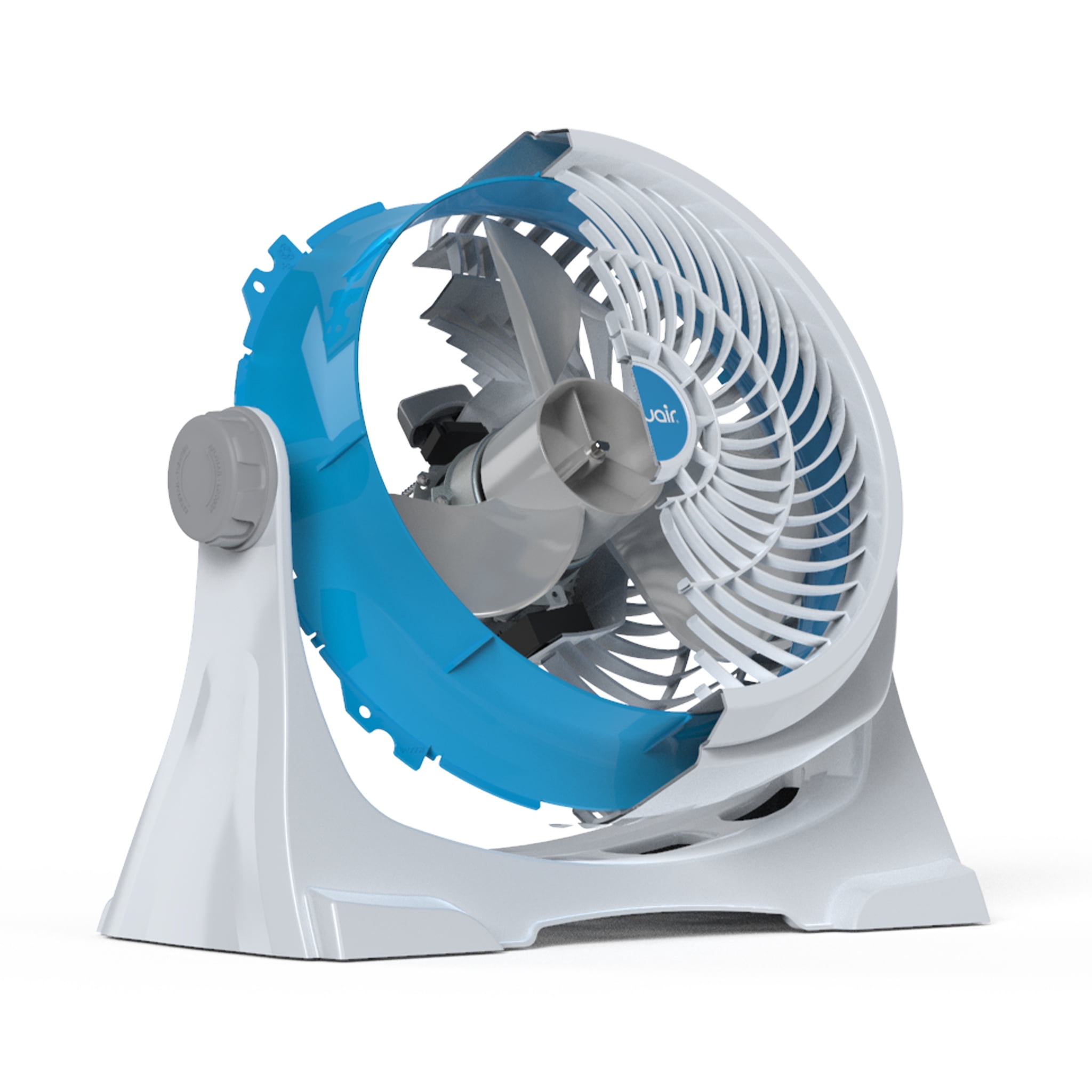 NewAir 12-Inch Portable Desk Fan with 360 Degree Pivot and 3-Speed Airflow (Grey, 12 in) z657r