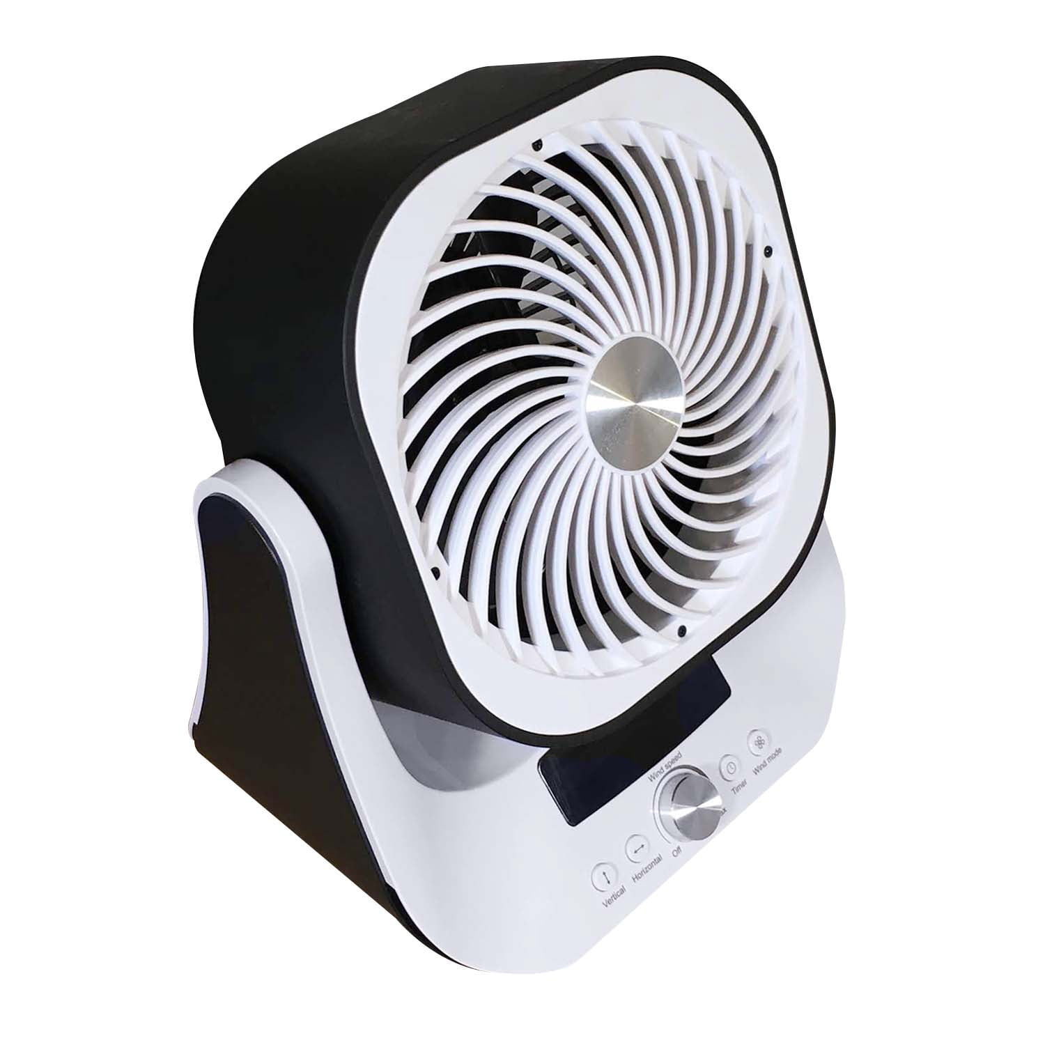 Soleus Air 9 in Tabletop Digital Air Circulator Fan with Remote Control (White, 9 in) 8pwcy