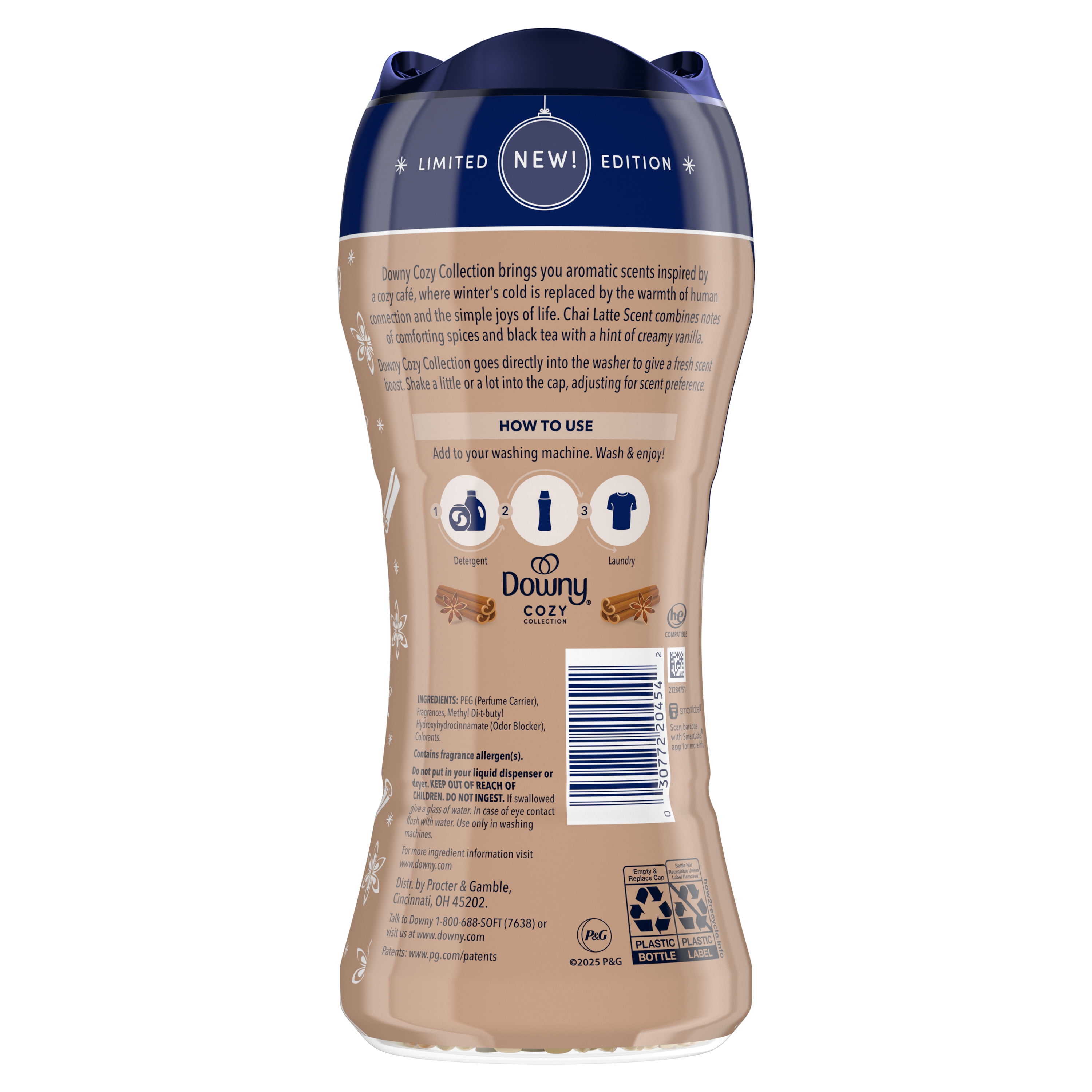 Downy Cozy Collection In-Wash Laundry Scent Booster Beads, Chai Latte Scent (7.8 oz) wolha