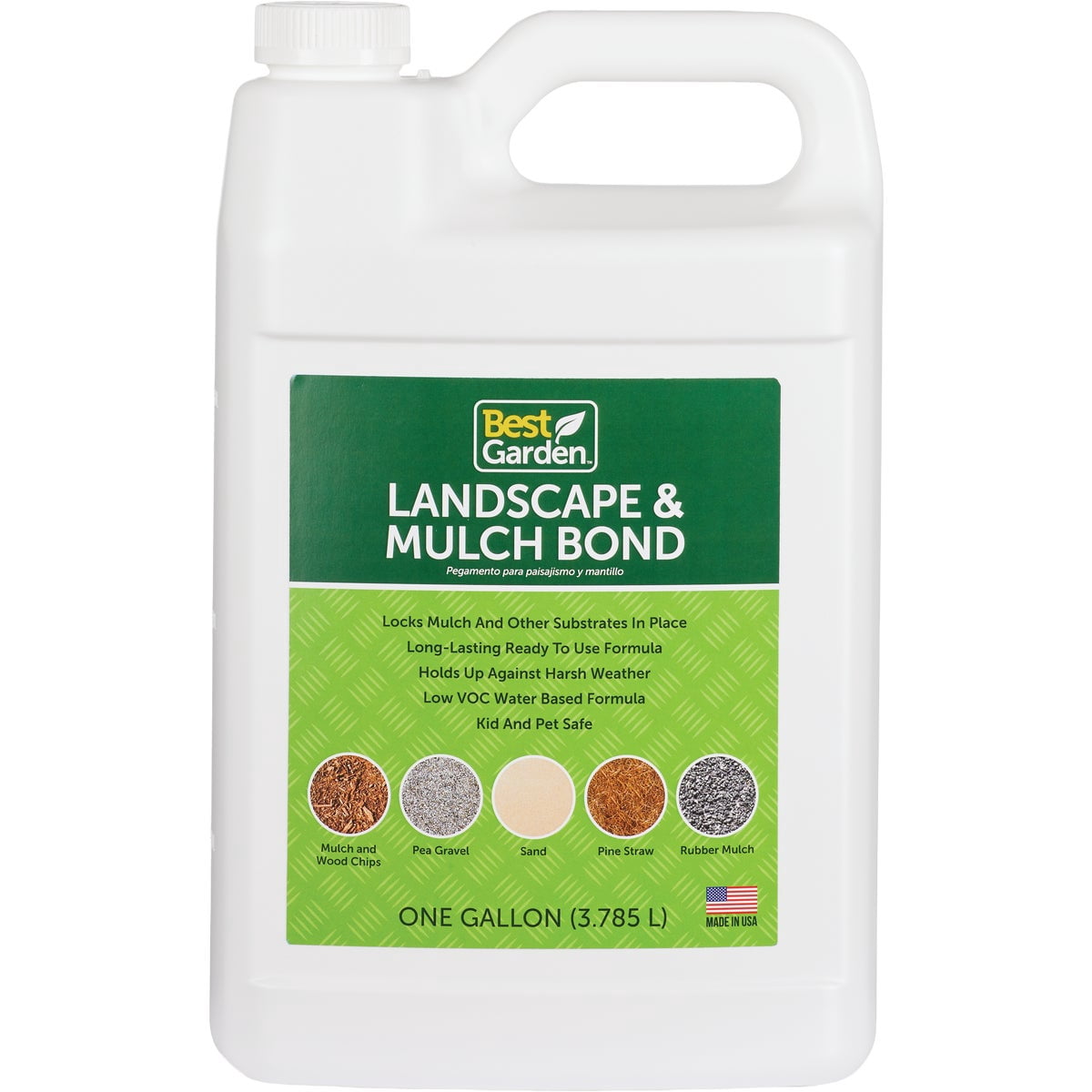 Valley Forge Landscape Mulch Bond Glue for Gravel and Rock Stabilization (Clear, 1 Gallon) trhue