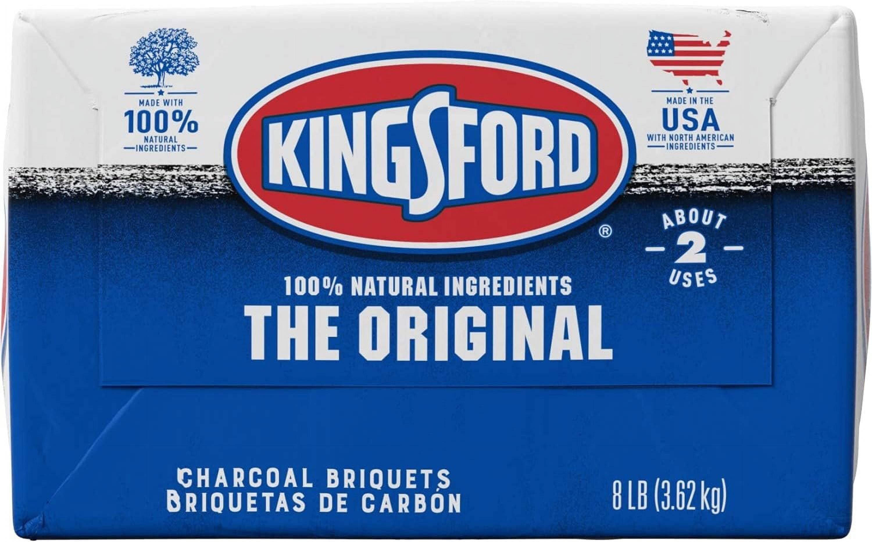 Kingsford Original Charcoal Briquettes for Grilling, Authentic Smoky Flavor (Black, 8 lb) qz9ky