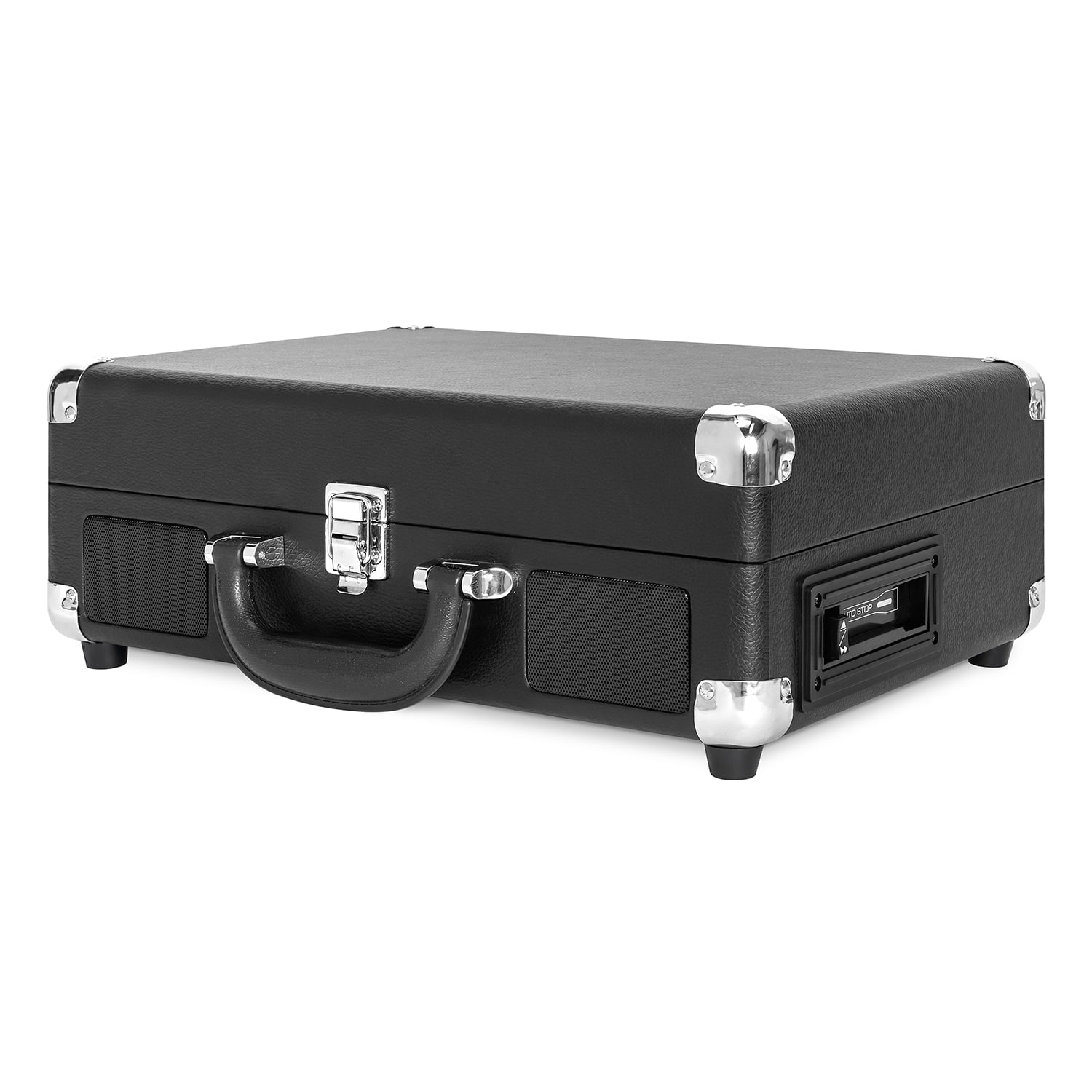 Victrola Journey+ Portable Bluetooth Suitcase Record Player with Cassette Player (Black) vkwkw