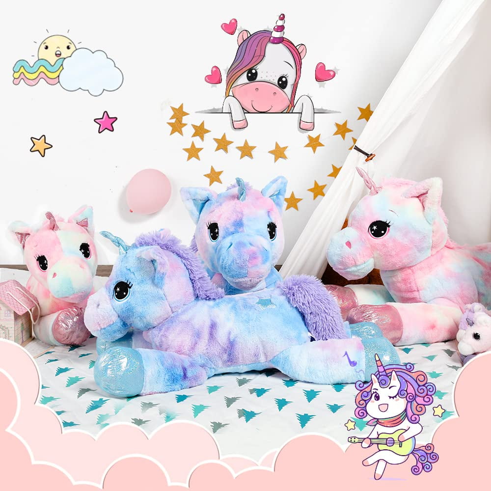 MaoGoLan Giant Unicorn Stuffed Animal Plush Toy, Soft Huggable Pillow for Kids (Pink, 43 in) d1549
