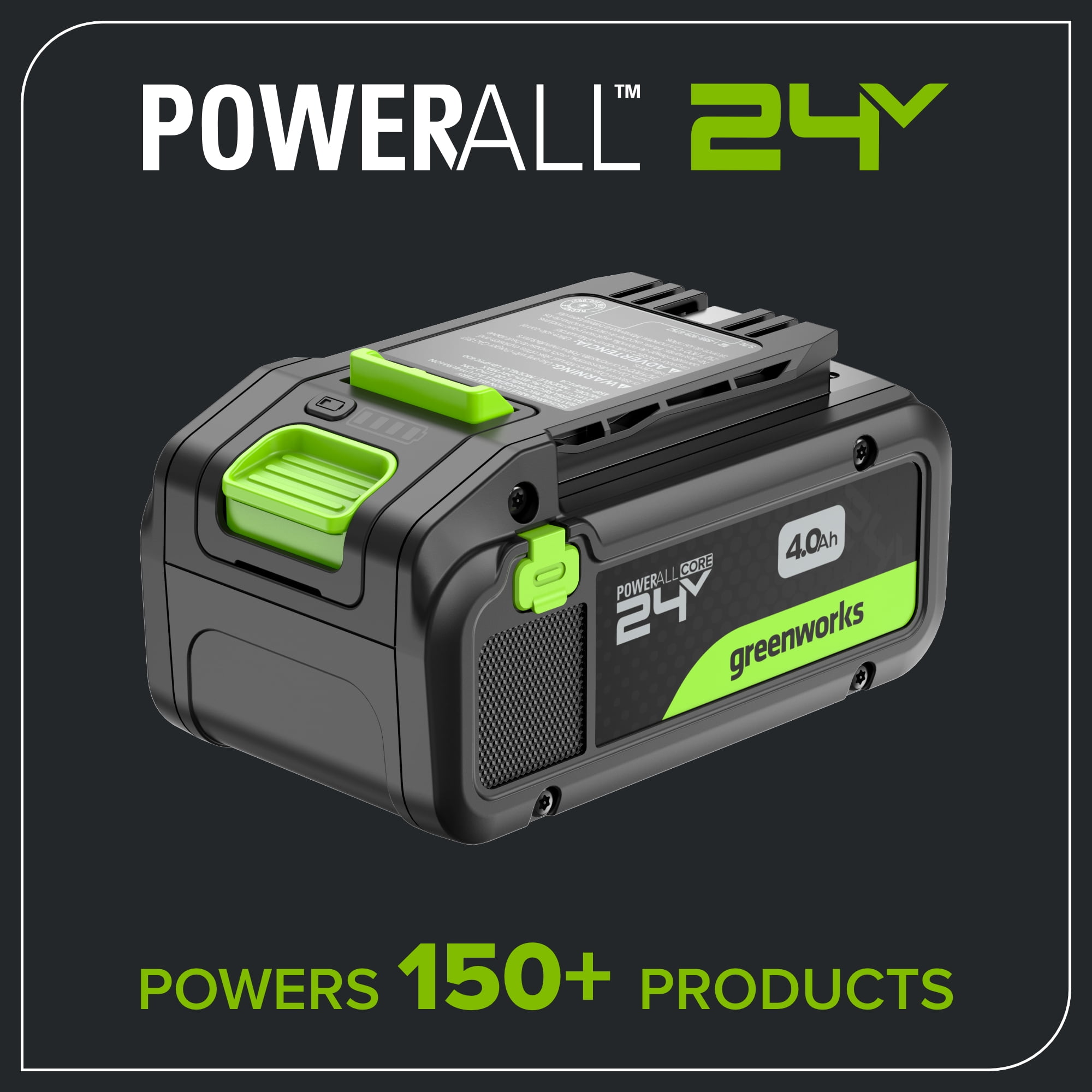 Greenworks 24V Cordless Brushless 4-Piece Power Tool Combo Kit with Drill, Impact Driver, Circular Saw, Flashlight, Batteries, and Charger (Green) gr6y7