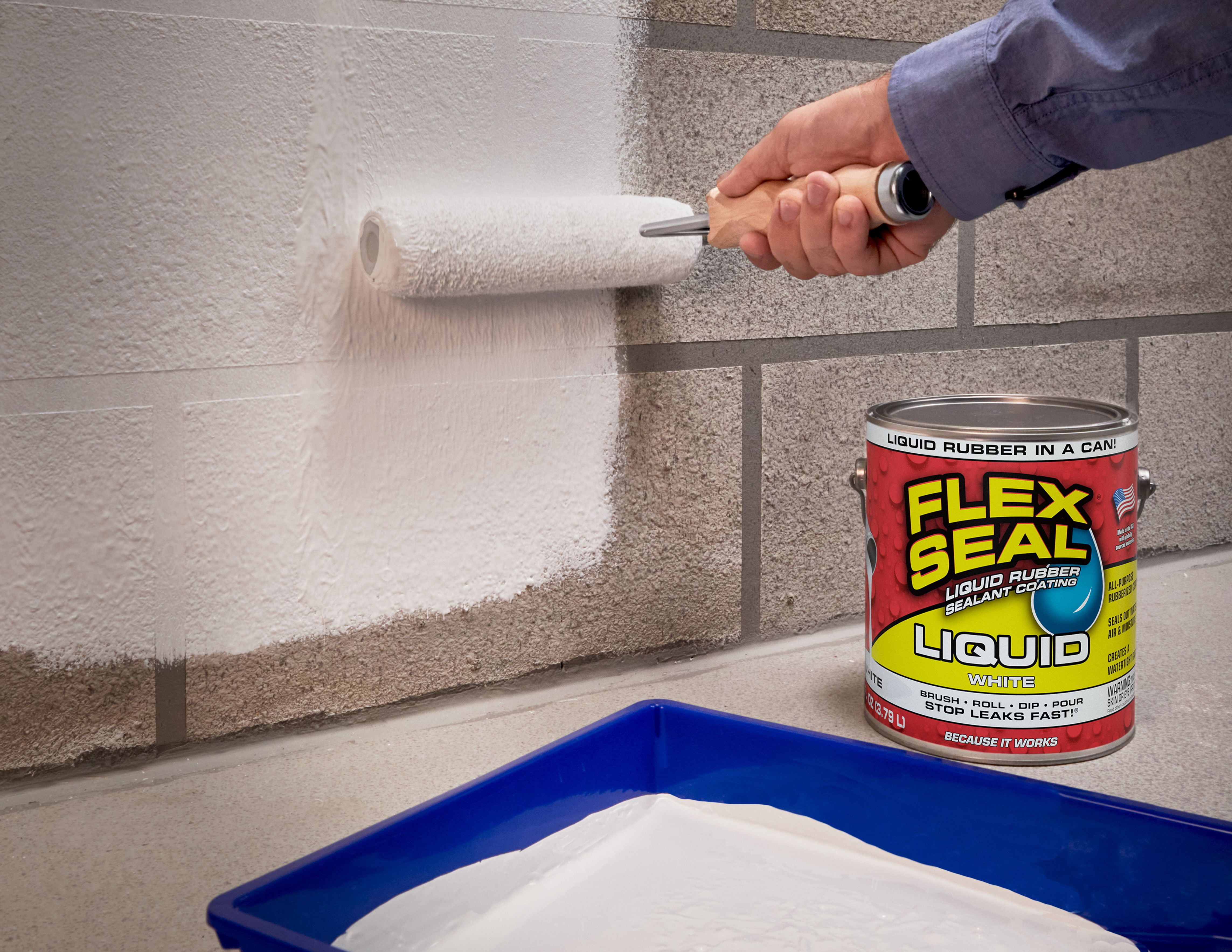 Flex Seal Liquid Rubber Sealant Coating, Waterproof Protective Barrier (White, 2 Pack, 1 Gallon) 1wk3x - Image 7