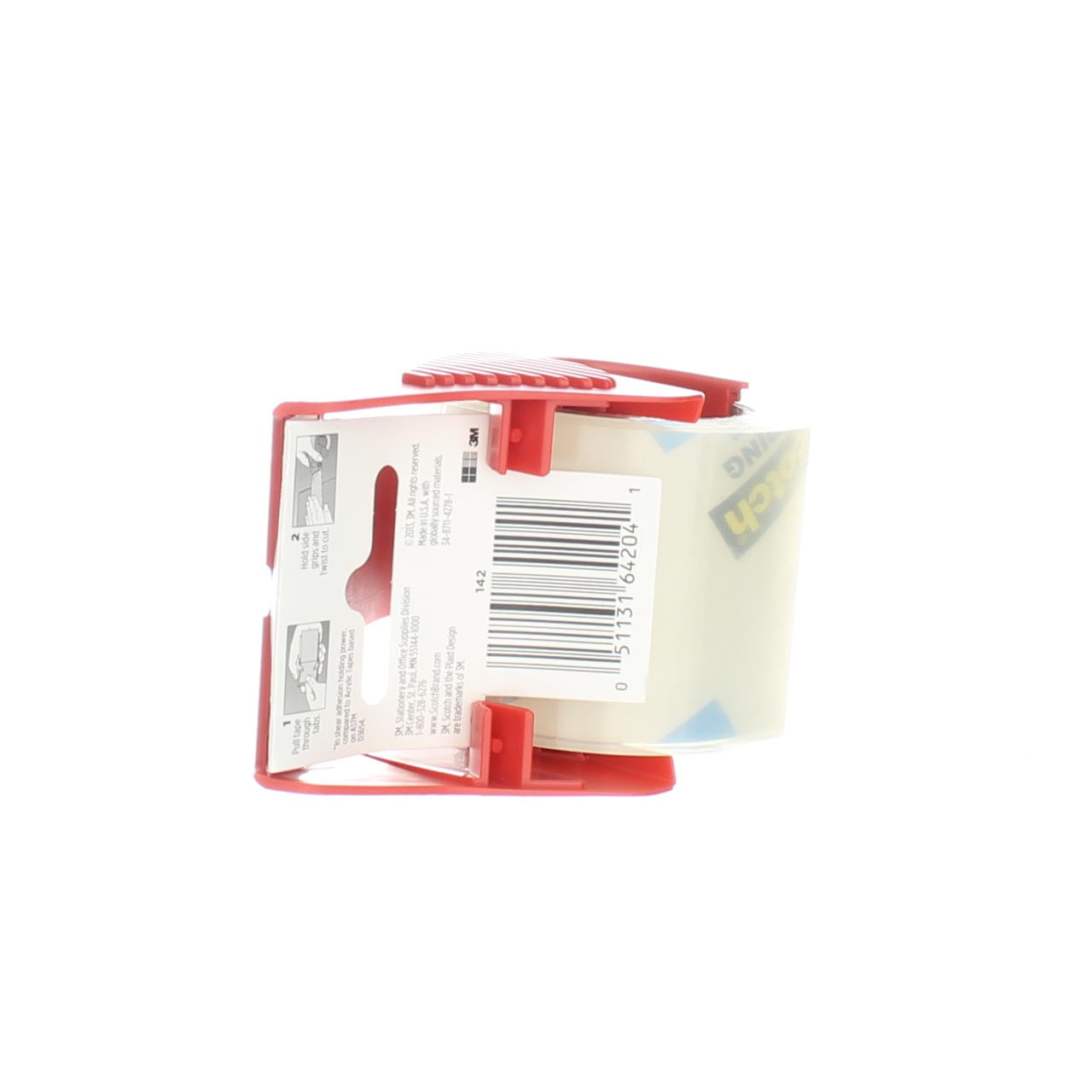 Scotch Heavy Duty Shipping Packaging Tape (Clear, 1.88 in x 22.2 yds, 3 Pack) 1zrp9