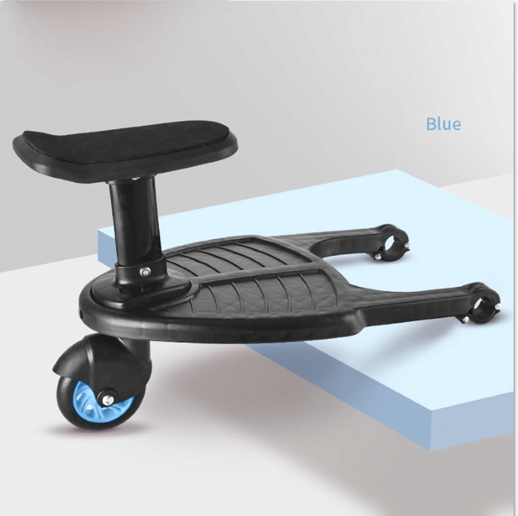 Kayannuo Universal Stroller Buggy Board with Wheels (Blue, 55 lb) hd0yo