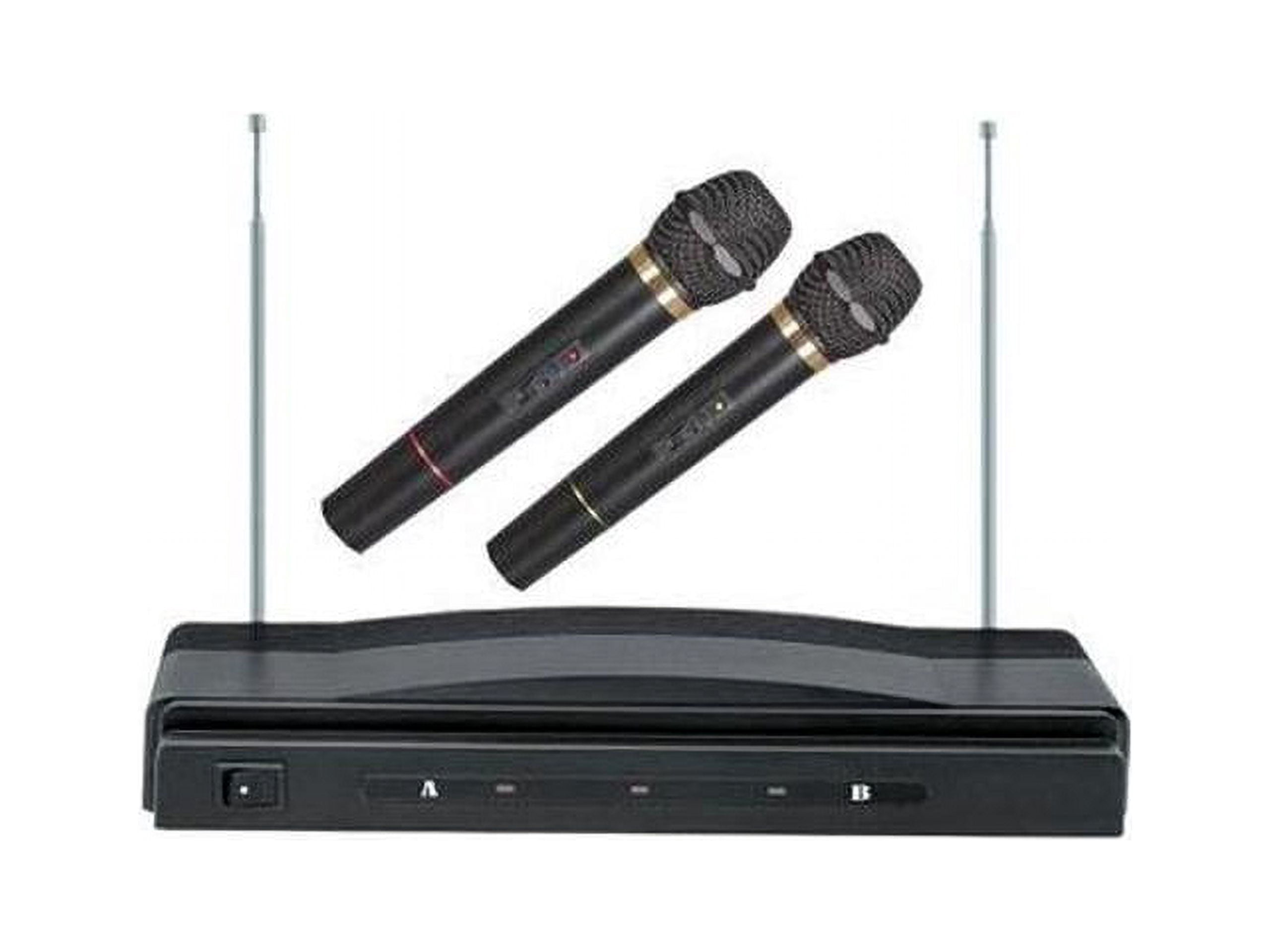 Supersonic SC-900 Professional Wireless Dual Microphone System (Black, 2-Pack) f2vy6