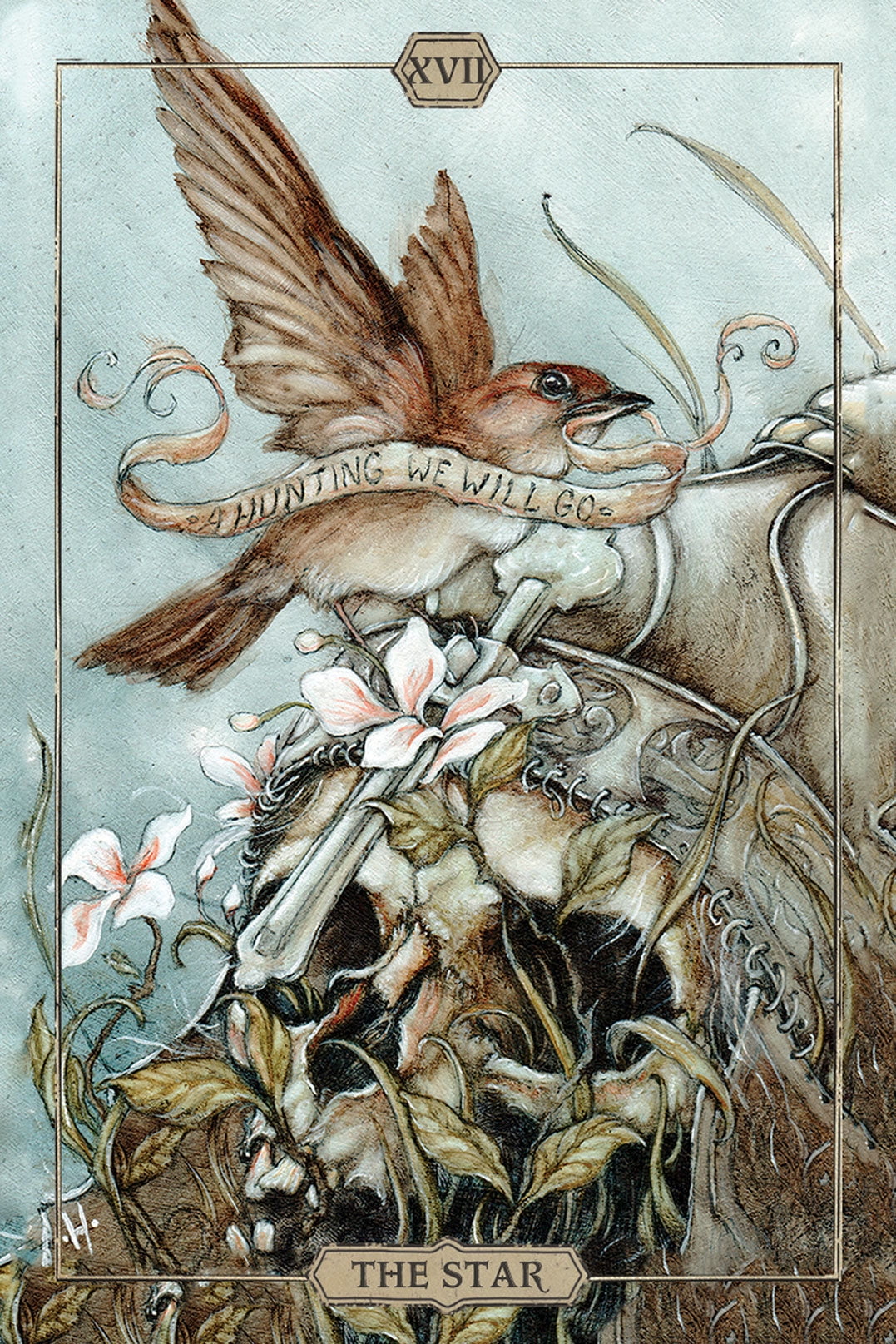 Jeremy Hush Tarot Deck (Hardcover, 78-Card Set) gm33e