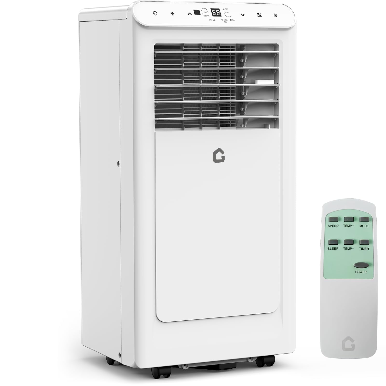 Tropow 8000 BTU Portable Air Conditioner (White, 13 in x 11 in x 27 in) hdqlr