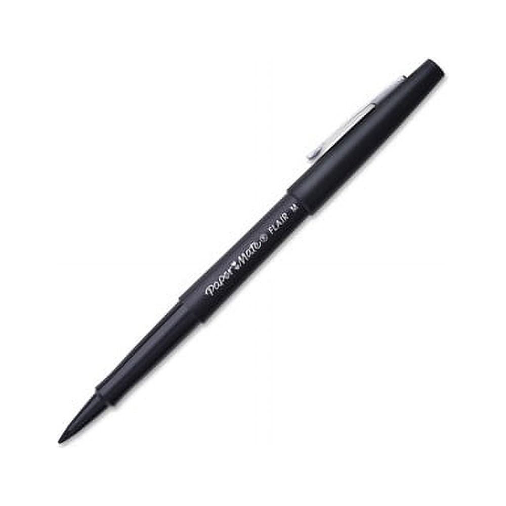 Paper Mate Flair Felt Tip Pens, Medium Point, Smudge-Resistant Ink (Black, 36 Pack) xkra6