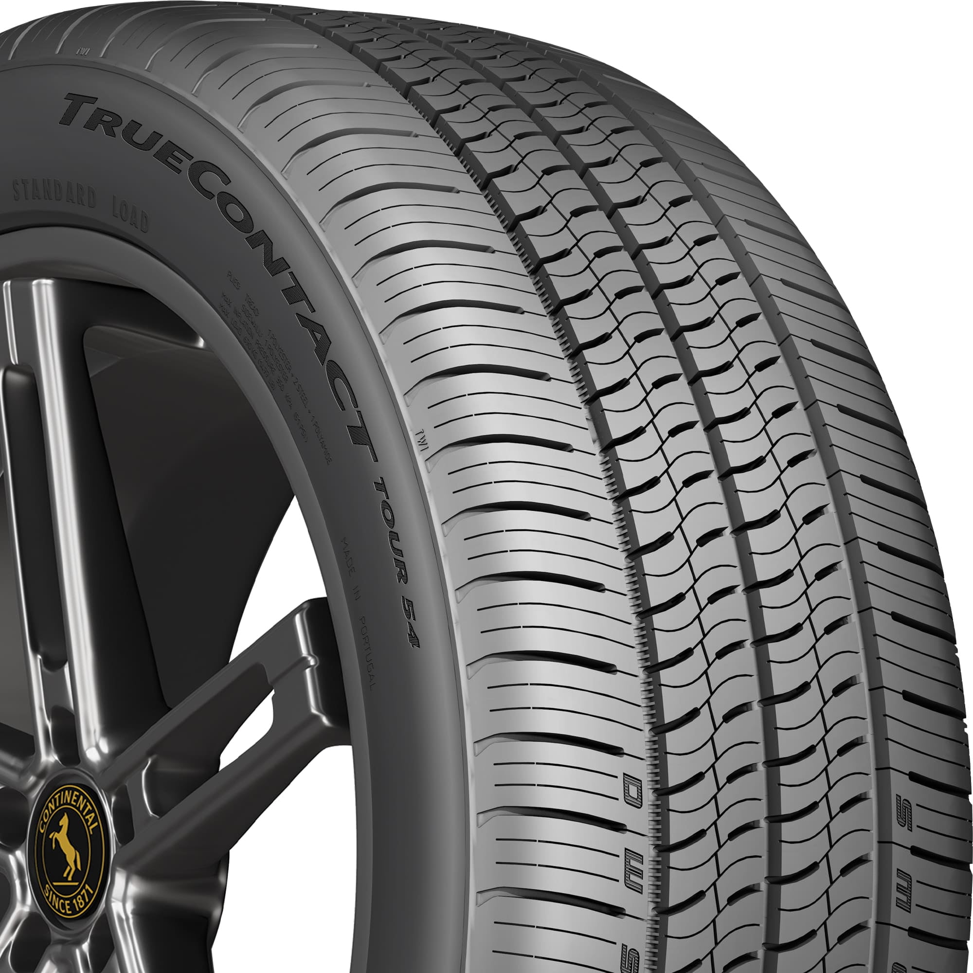 Continental TrueContact Tour 54 All Season Passenger Tire (Black Sidewall, 215/60R16) nubcz