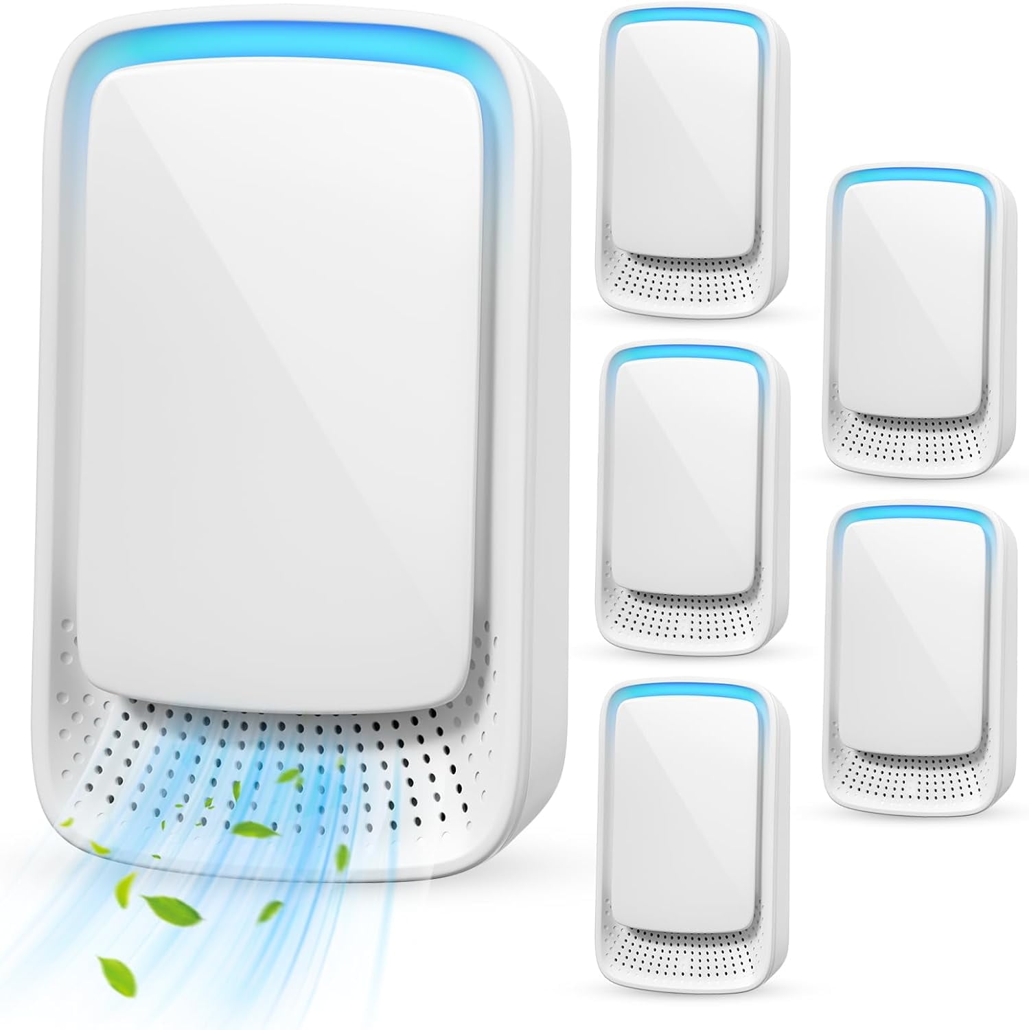 JahyShow Plug-In Air Ionizer, Filterless Negative Ion Generator for Home and Office (White, 4 Pack) glb2w