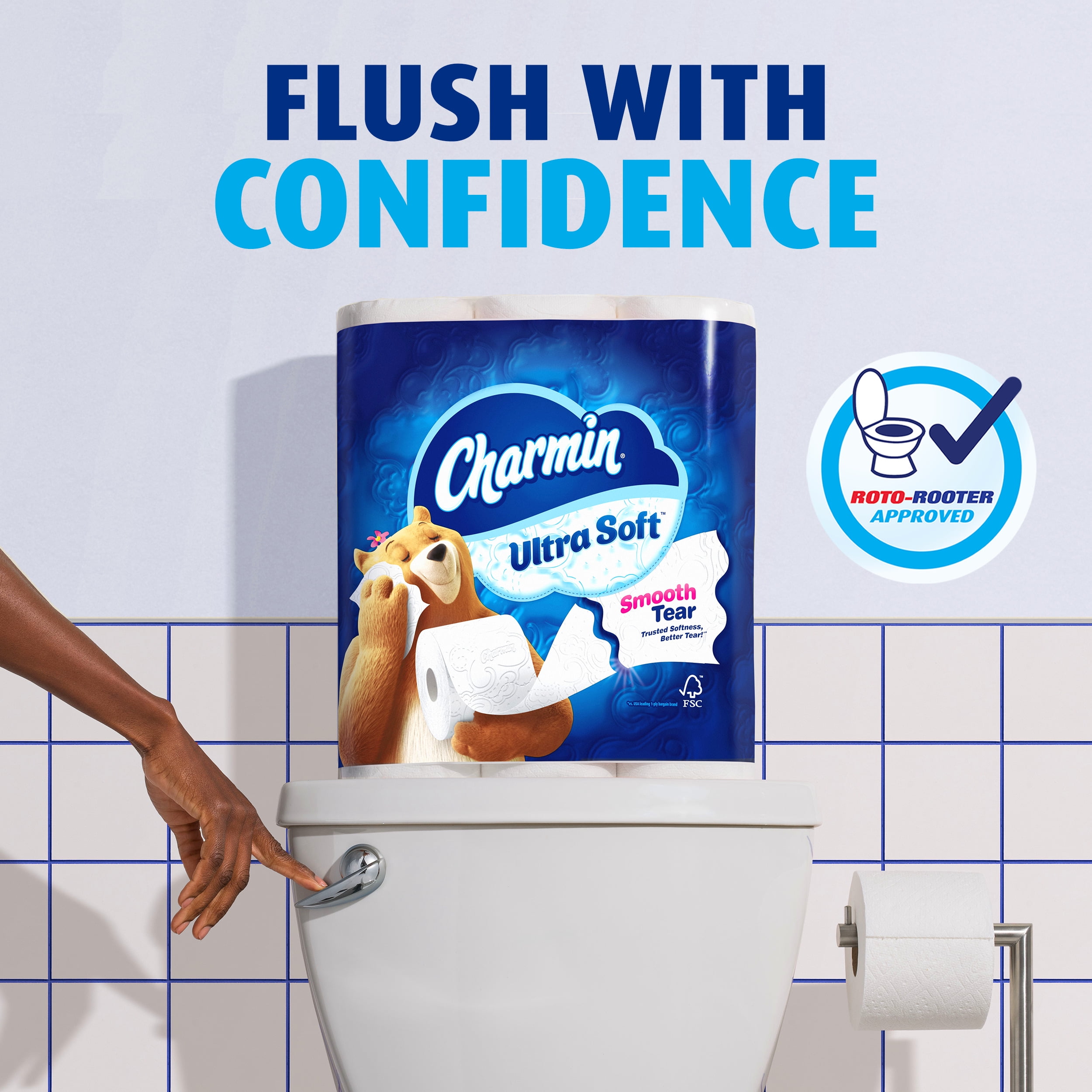 Charmin Ultra Soft Toilet Paper (12 Mega XL Rolls, 336 Sheets Per Roll) mzvmw