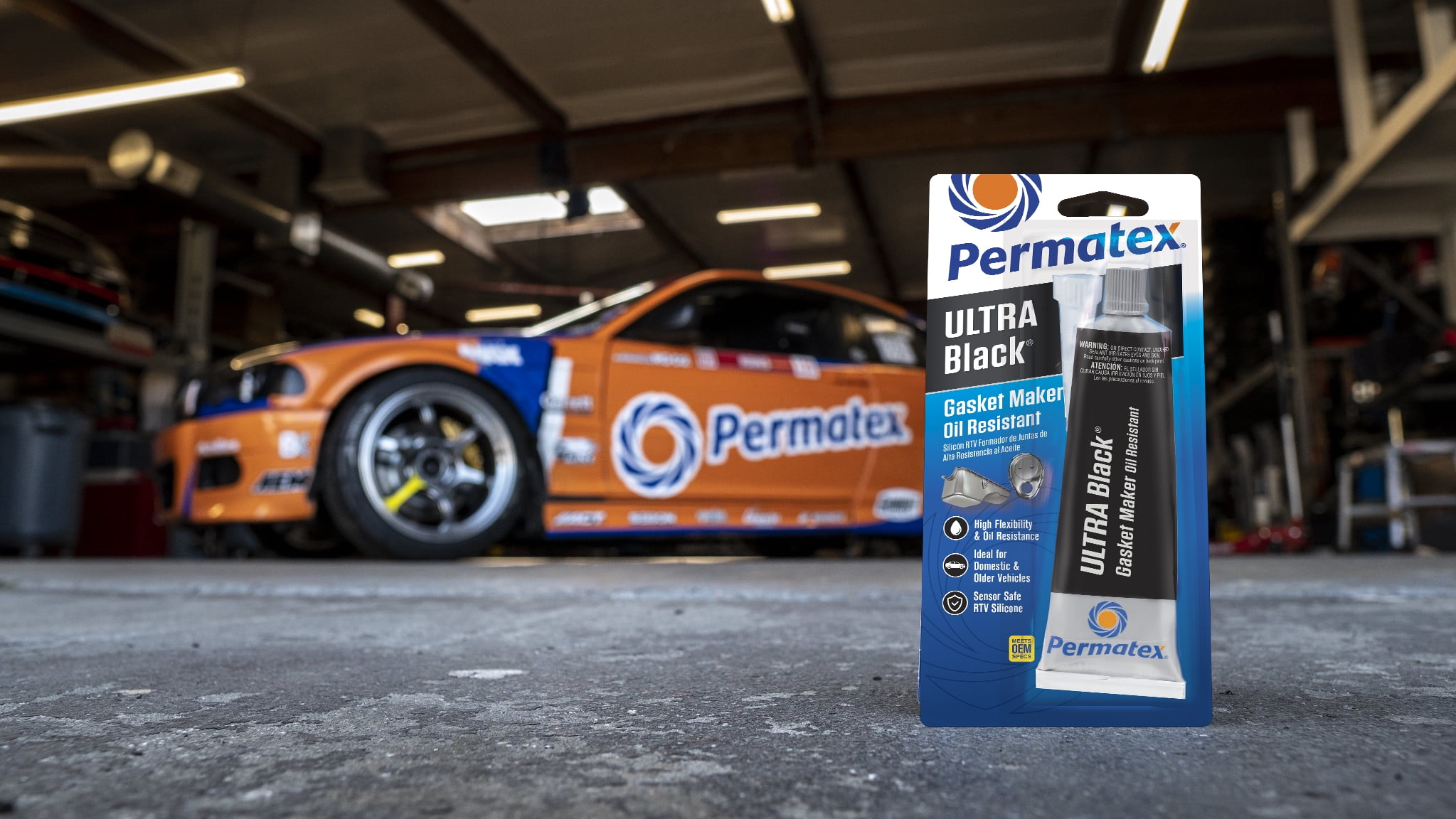 Permatex Ultra Black Maximum Oil Resistance RTV Silicone Gasket Maker (Black, 3 oz) 6qrdi
