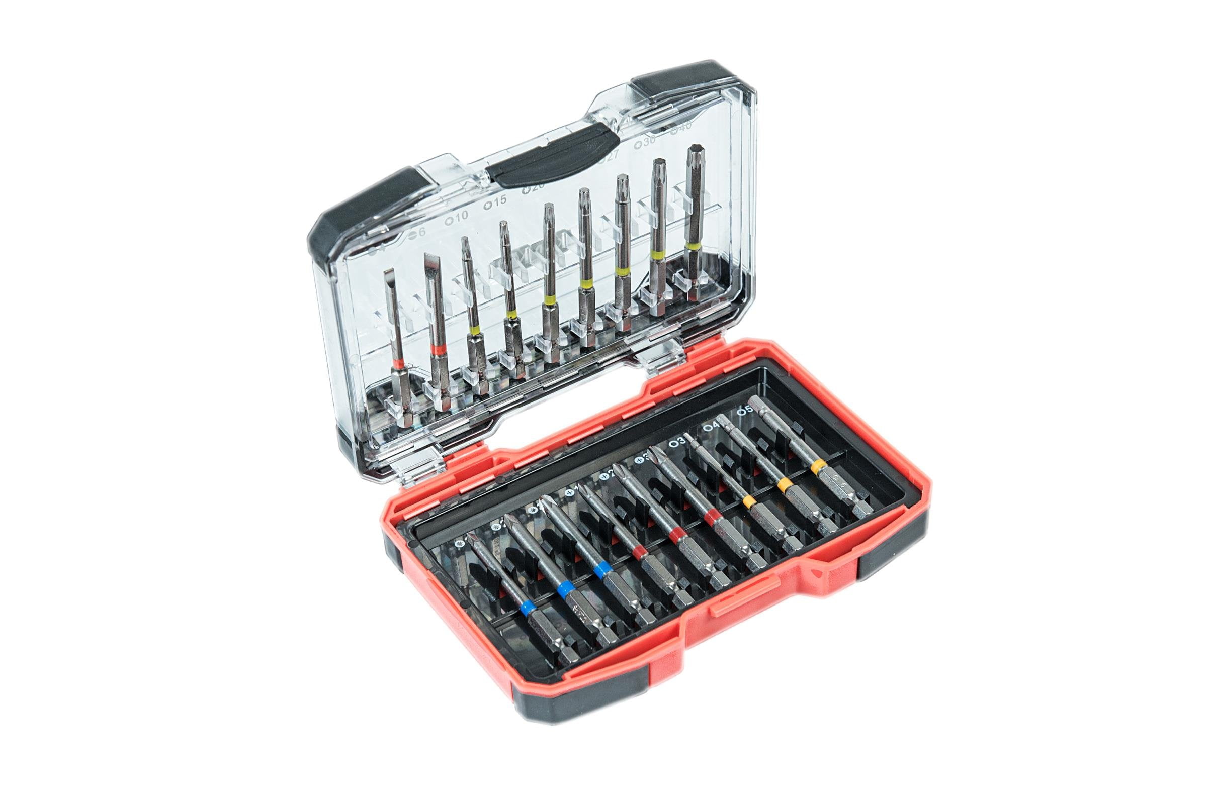 Connex Long Design Bit Set, Professional Alloy Steel Screwdriver Bits (Multi-Color, 18 Piece) 4t1st