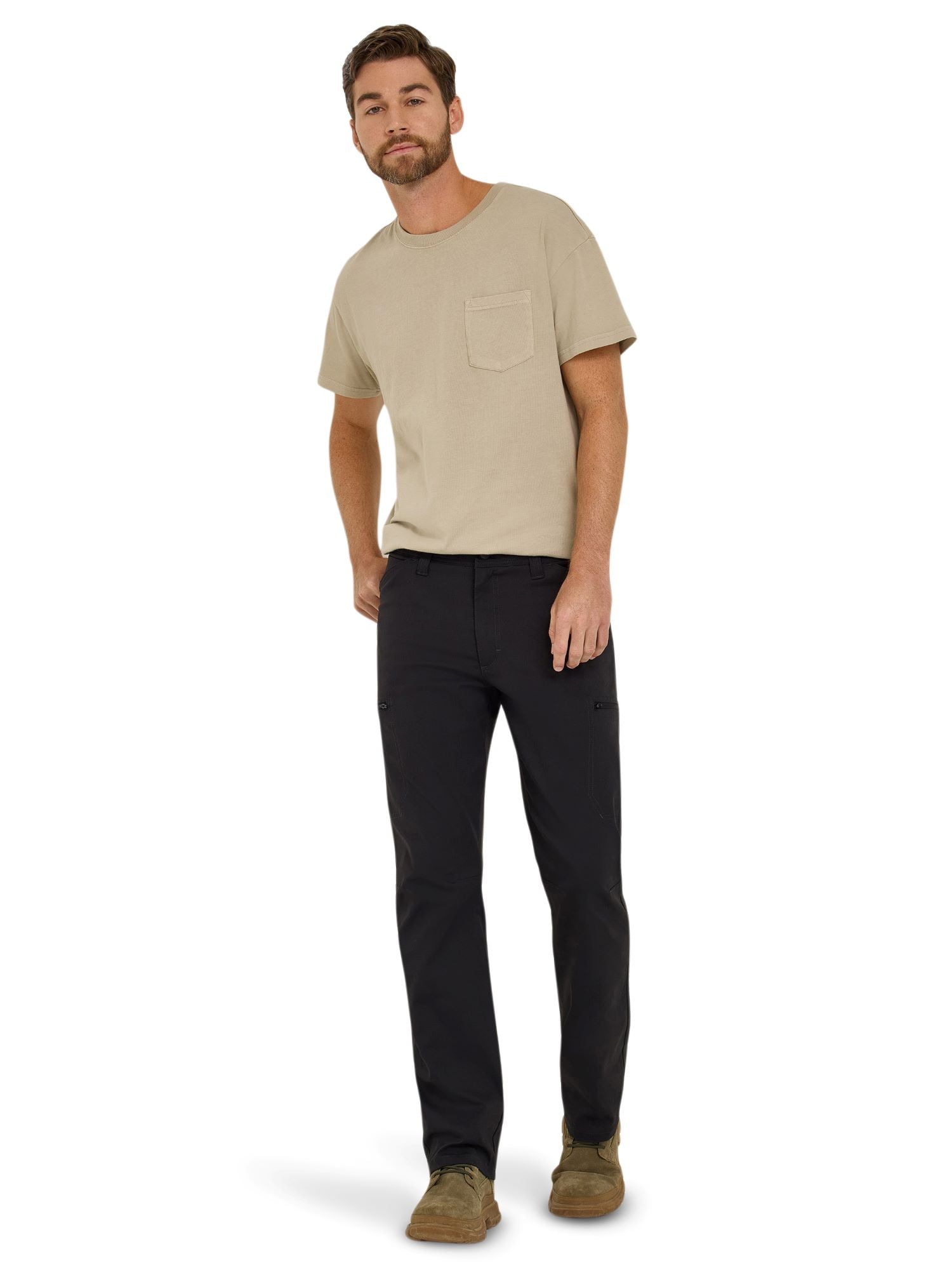 Wrangler Men's Outdoor All Terrain Cargo Pants with UPF 50+ Protection (Black) s3w2y