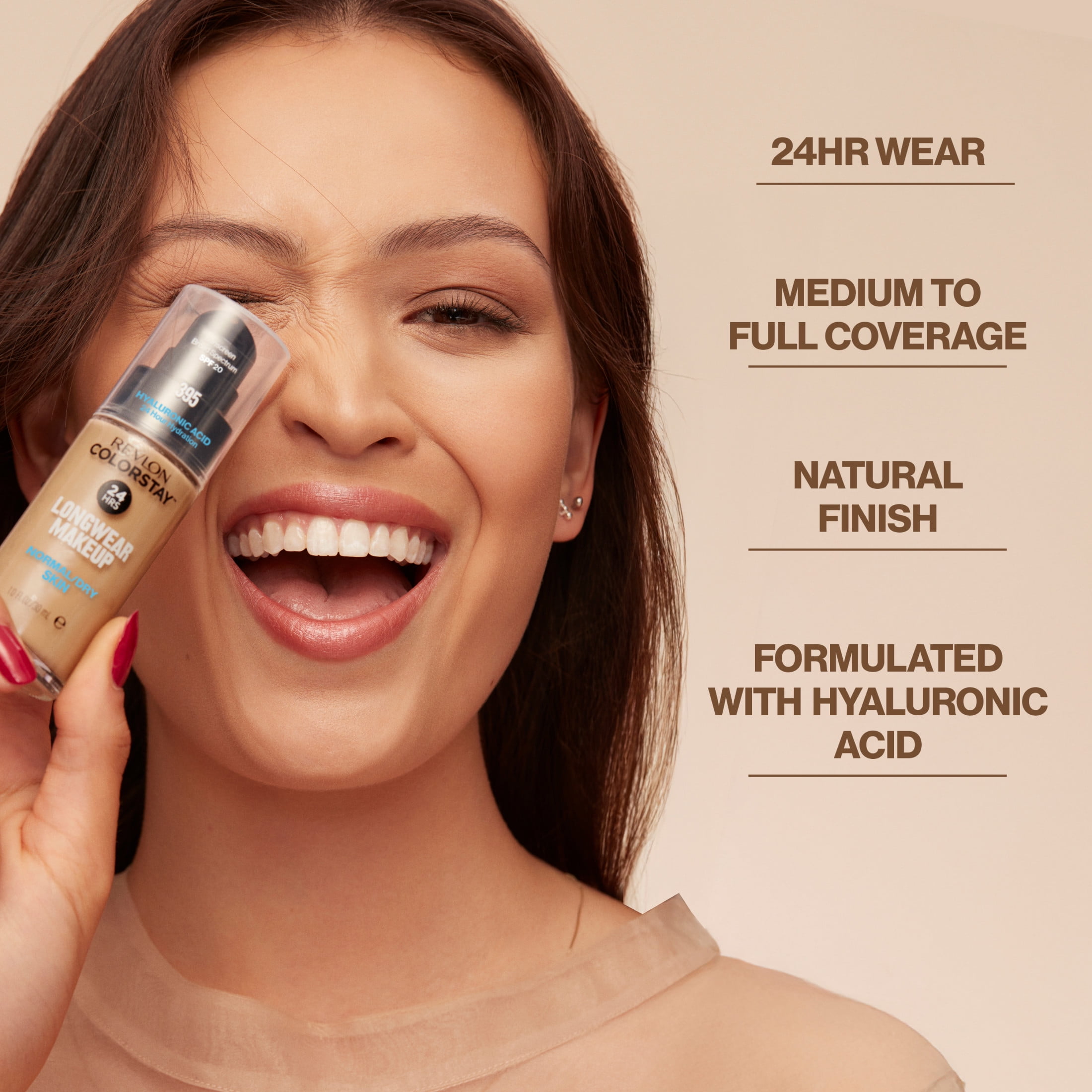 Revlon ColorStay Liquid Foundation Makeup, Normal/Dry Skin, SPF 20 (295 Dune, 1 fl oz) t3ngn
