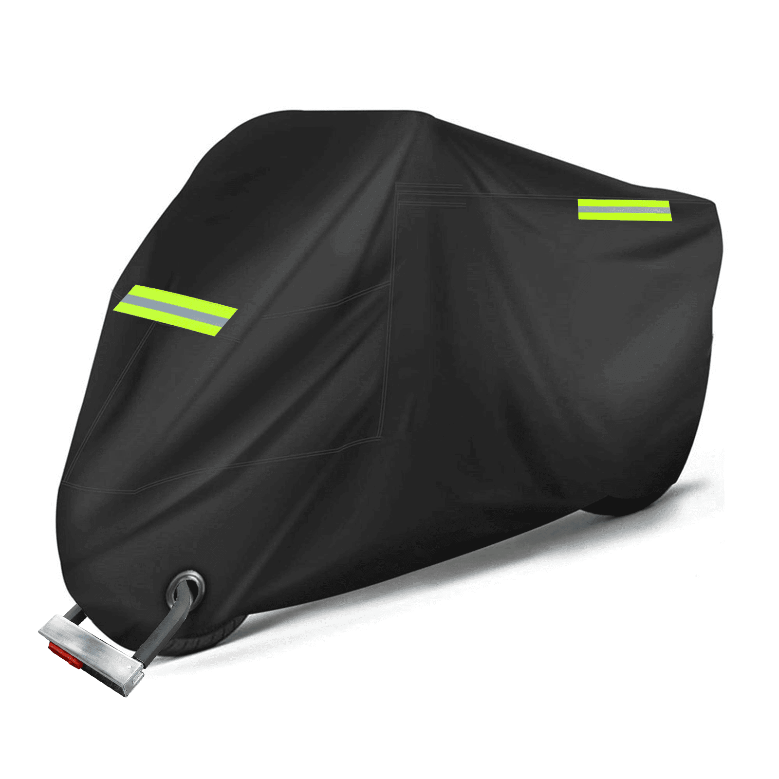 Pakasept Motorcycle Cover All-Season Waterproof Outdoor Protection with Lock-Holes and Storage Bag (Black, 96.5 in) q1tpn