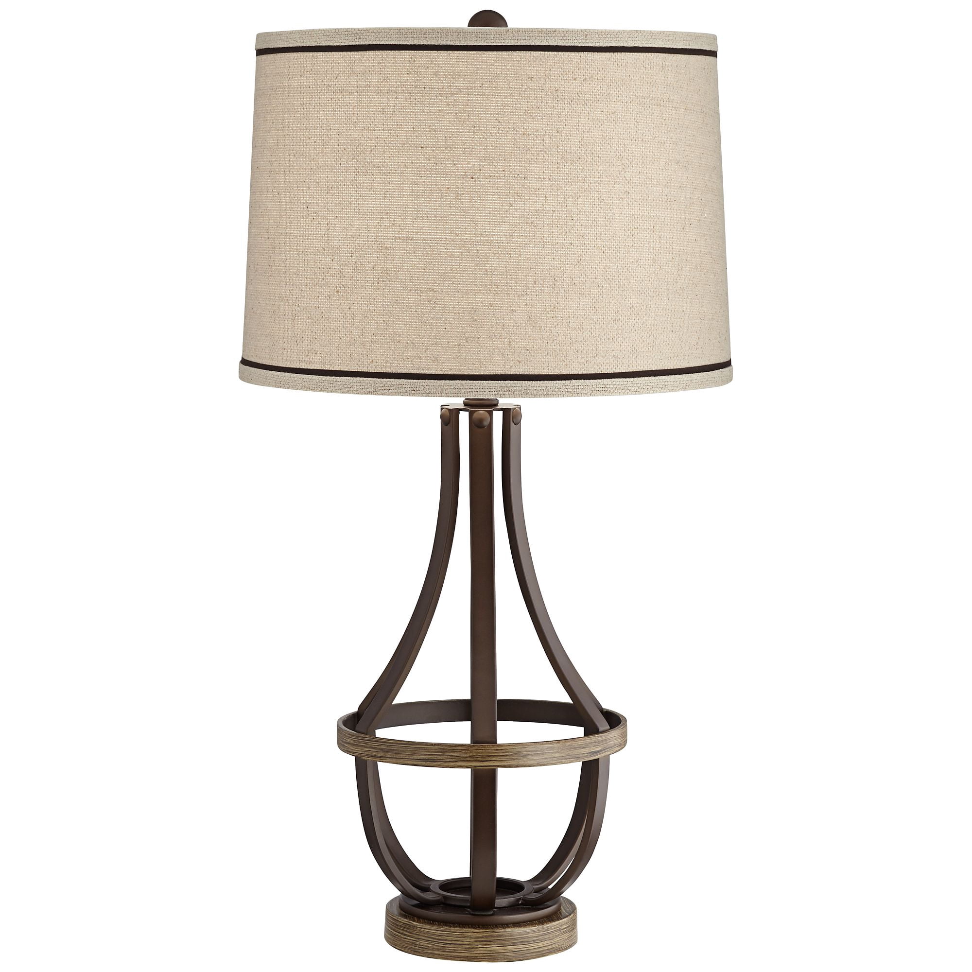 Franklin Iron Works Louanne Industrial Table Lamp (Oil Rubbed Bronze, 29 in) pp92i