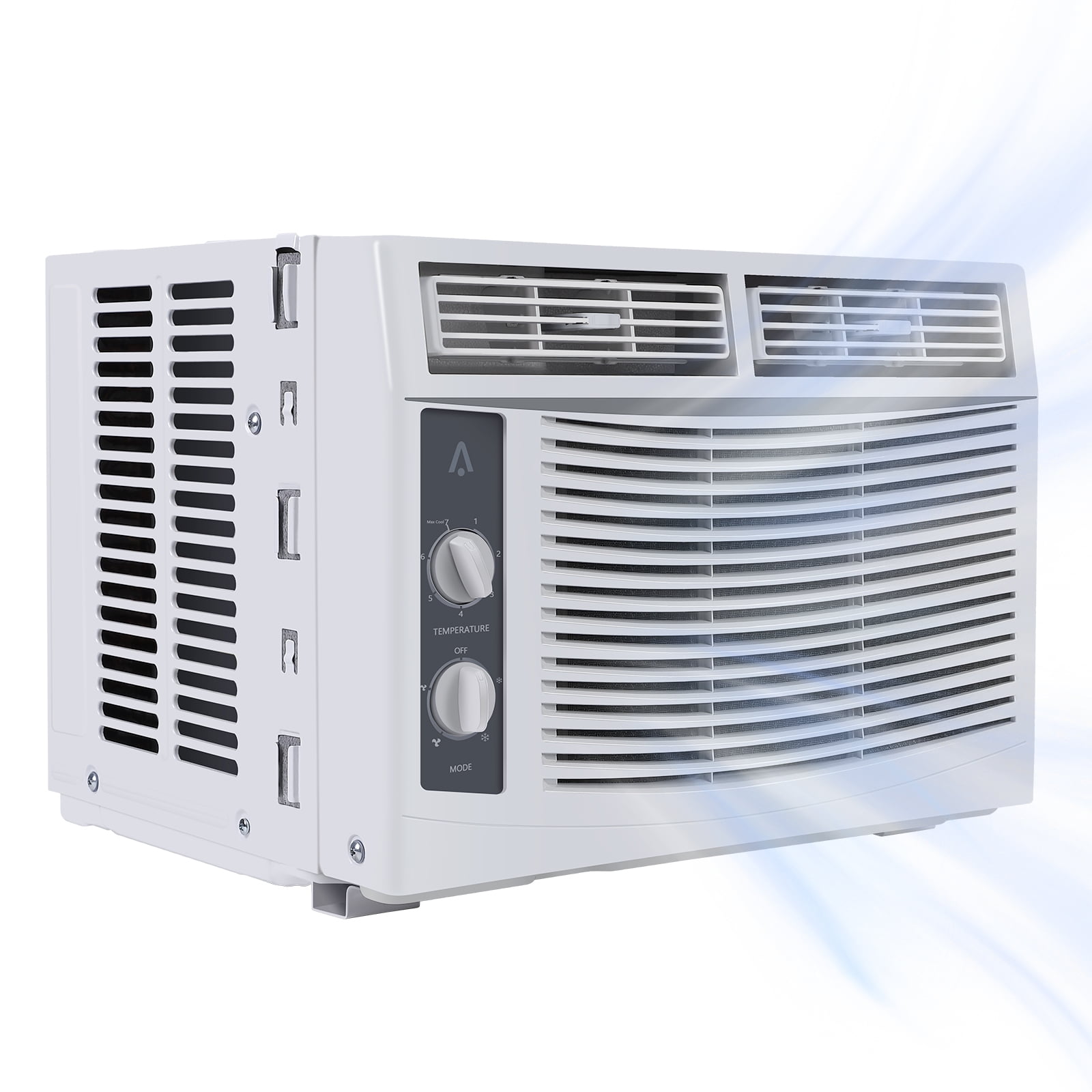 Missky 5000 BTU Window Air Conditioner, Compact Cooling Unit for Rooms up to 150 Sq.ft (White, 5000 BTU) a57w5