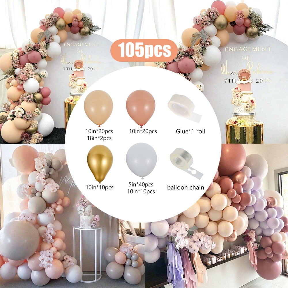 Dznils Balloon Garland Arch Kit, Macaron Pastel Multi-color Latex Balloons (105 Count) bj0ht